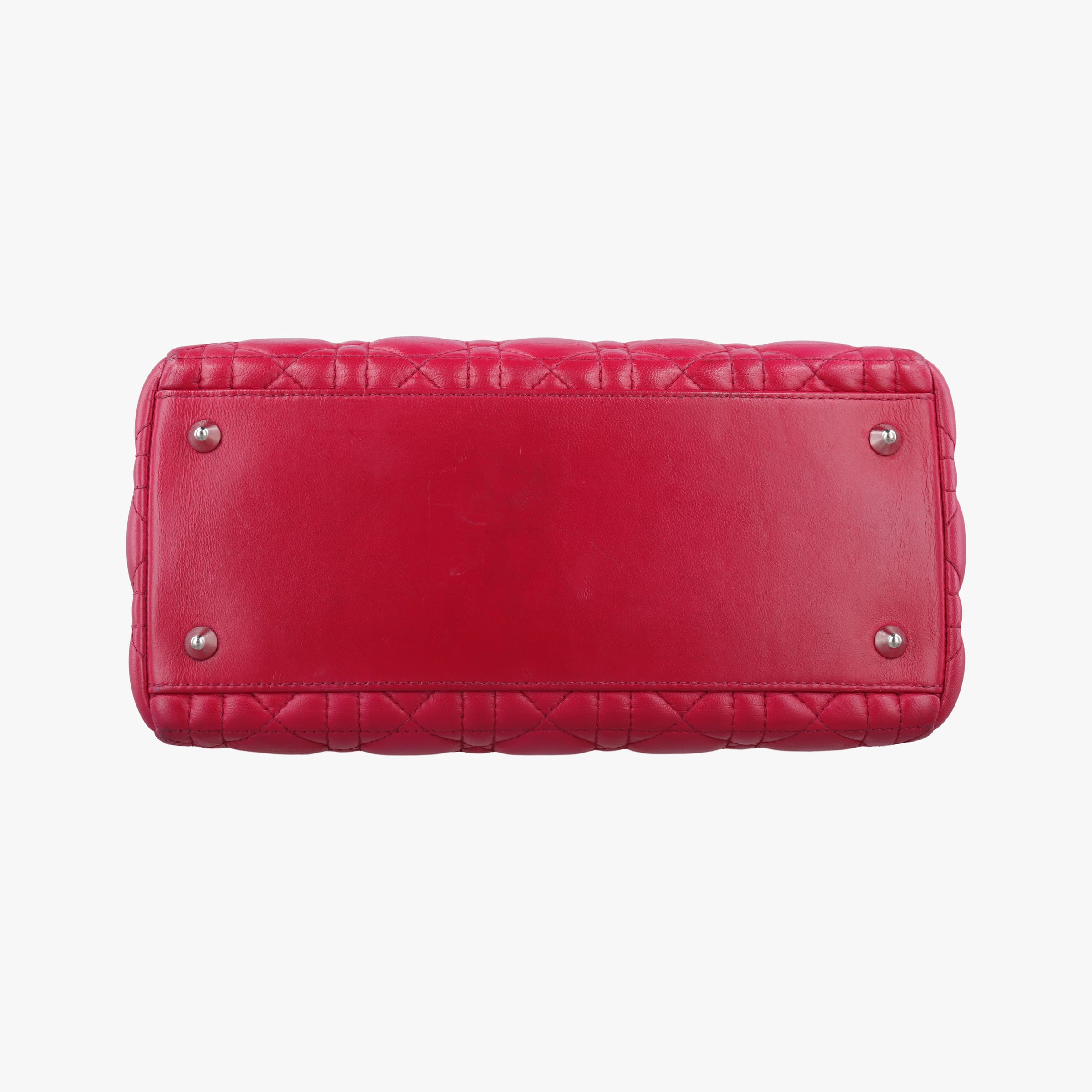 Lady Dior Rose lambskin 02-BN-1101レディディオール ローズ レッド ラムスキン 02-BN-1101