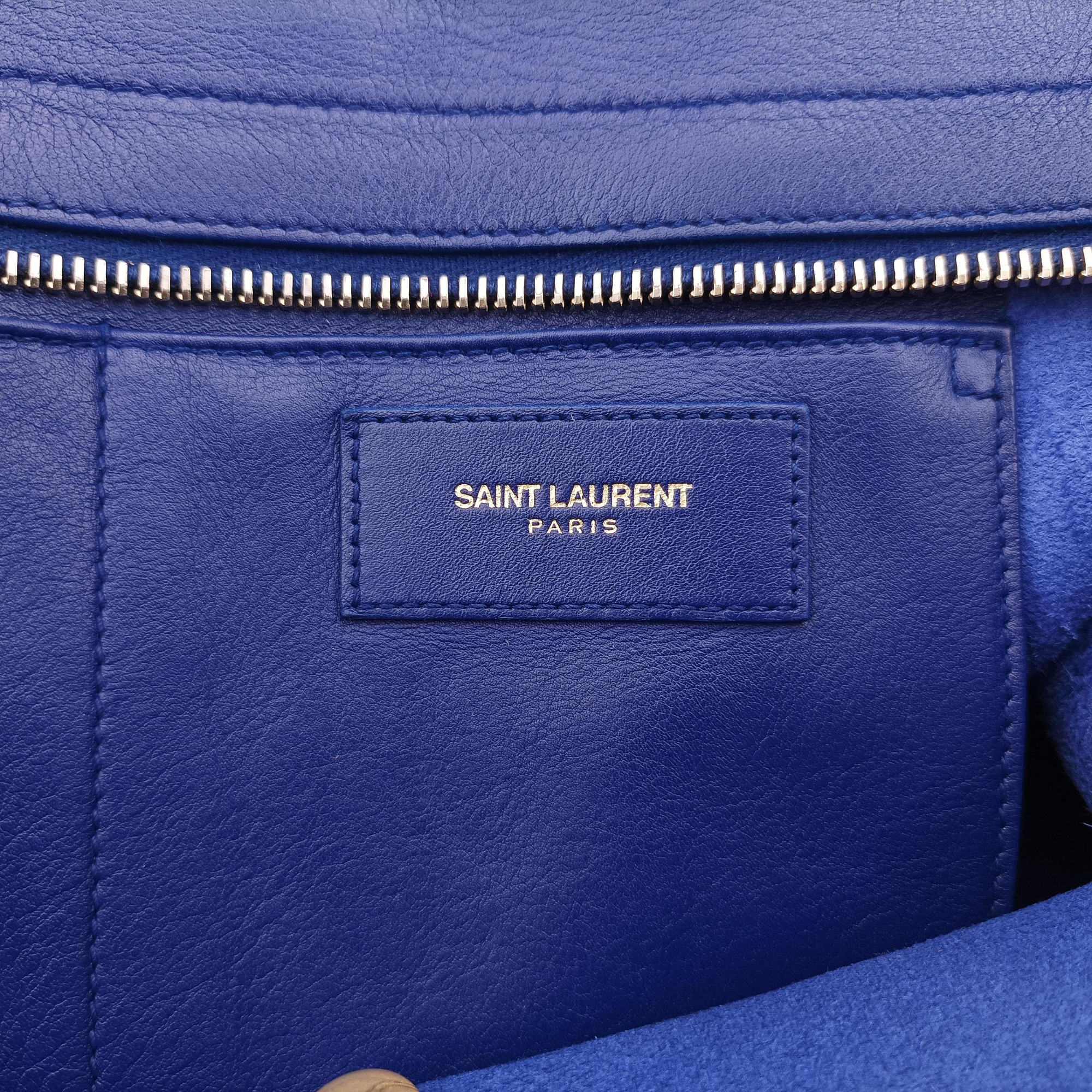 Y Ligne Petit Cabas Blue Leather 311210 311210.527066Yライン プチカバス ブルー レザー 311210 311210.527066