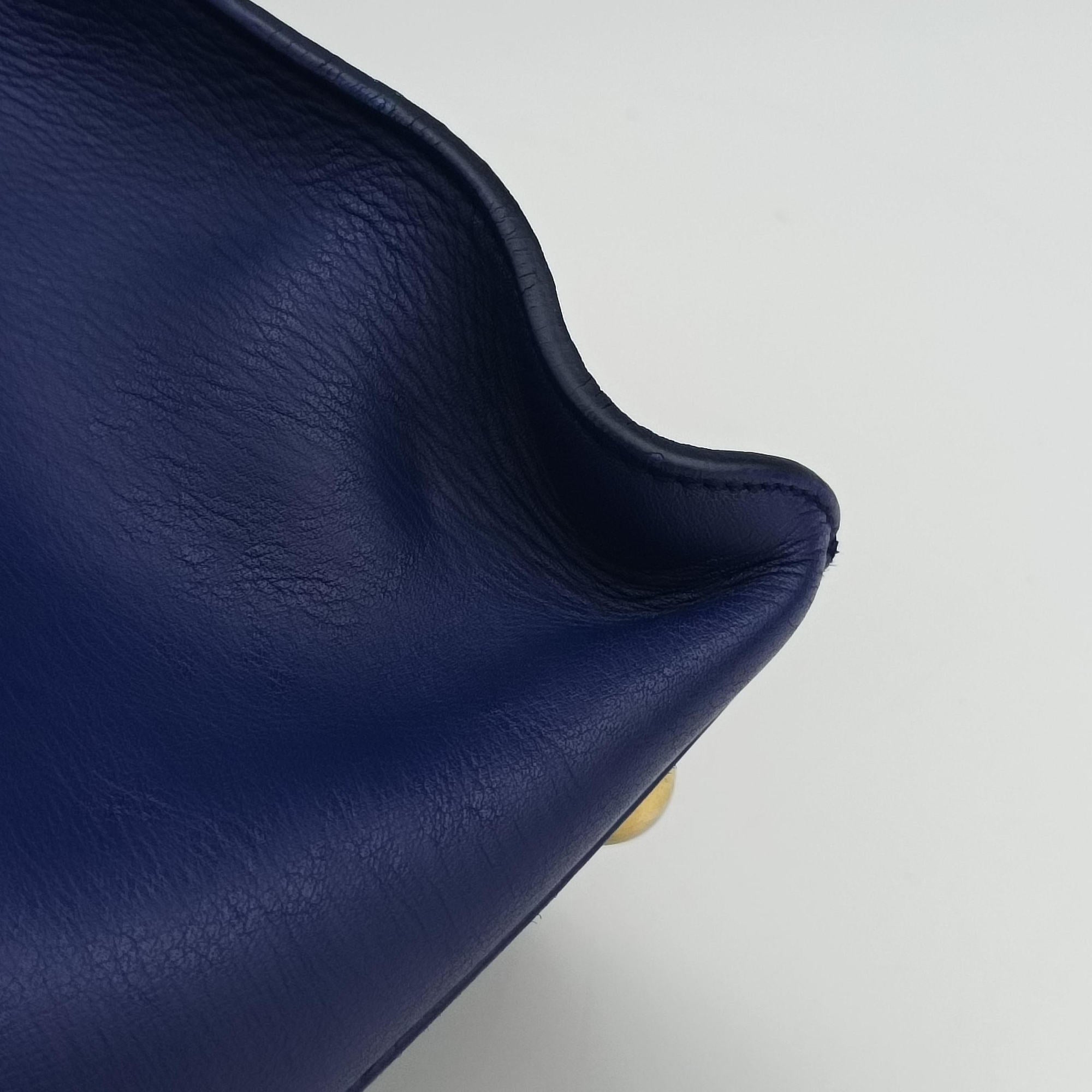 Y Ligne Petit Cabas Blue Leather 311210 311210.527066Yライン プチカバス ブルー レザー 311210 311210.527066