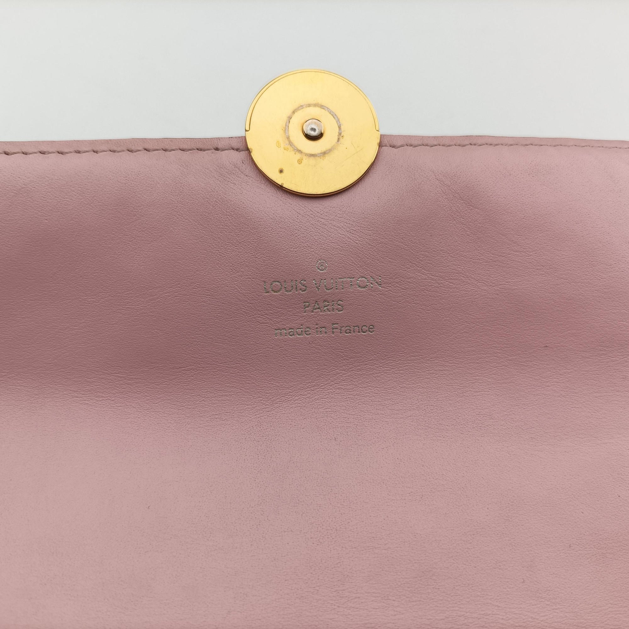 Portefeuille FLORE Chain brown×ROSE BALLERIN Monogram Canvas×calf leather M67405 SN0270ポルトフォイユ フロール チェーン モノグラム/ブラウン×ローズバレリーヌ モノグラムキャンバス×カーフレザー M67405 SN0270