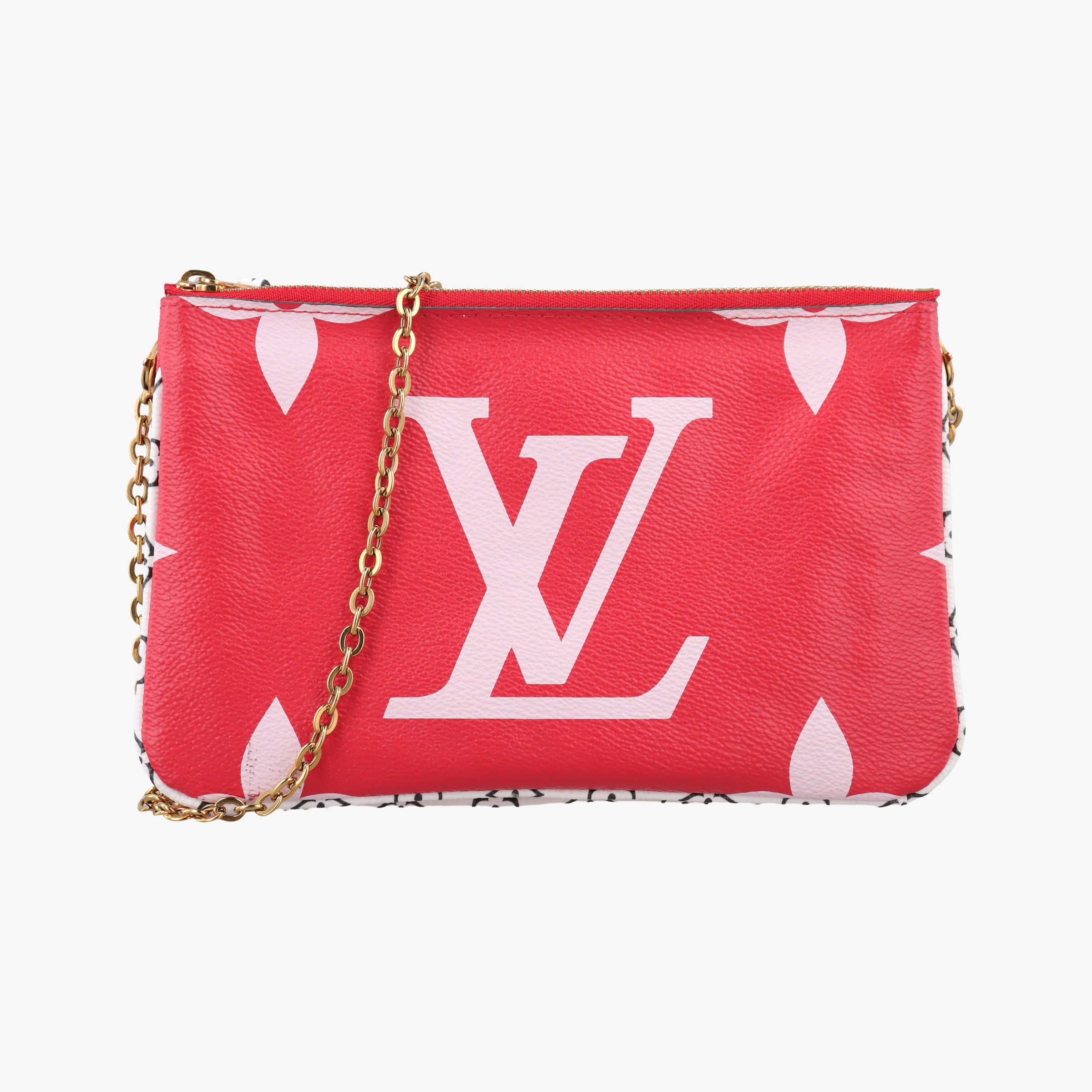 Pochette Double Zip ROUGE Monogram Giant M67561 GI1109ポシェットドゥーブルジップ ルージュ モノグラム ジャイアント M67561 GI1109
