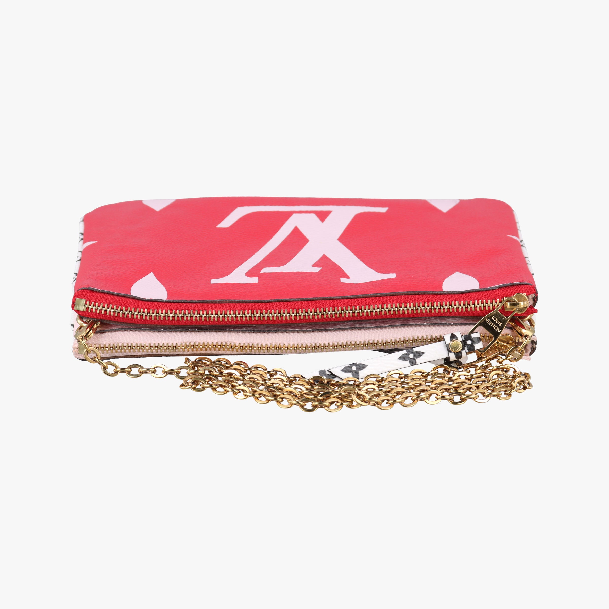 Pochette Double Zip ROUGE Monogram Giant M67561 GI1109ポシェットドゥーブルジップ ルージュ モノグラム ジャイアント M67561 GI1109