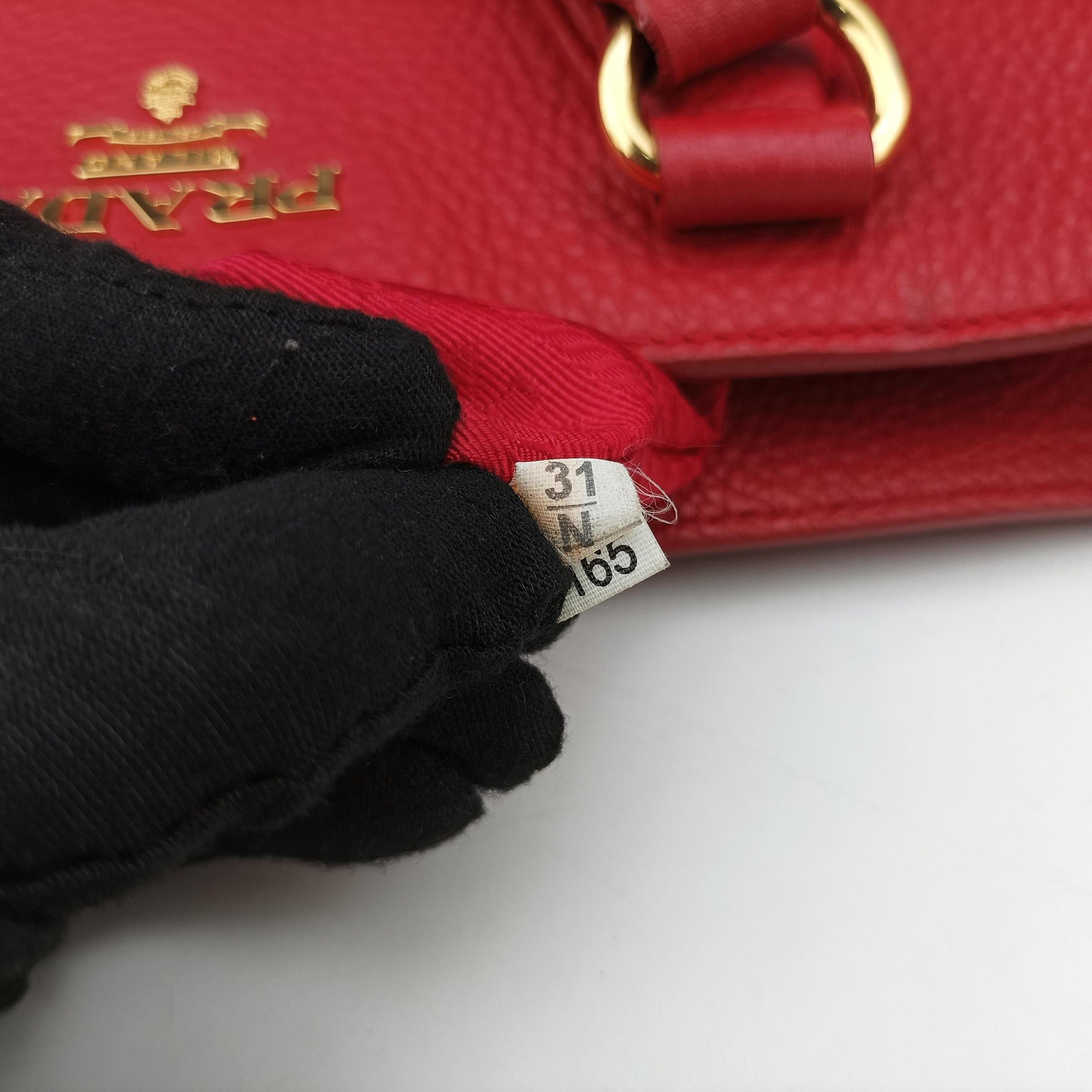 Vitello Daino Top Handle Red Leather BN2420 31/N 165ヴィッテロ ダイノ トップハンドル レッド レザー BN2420 31/N 165