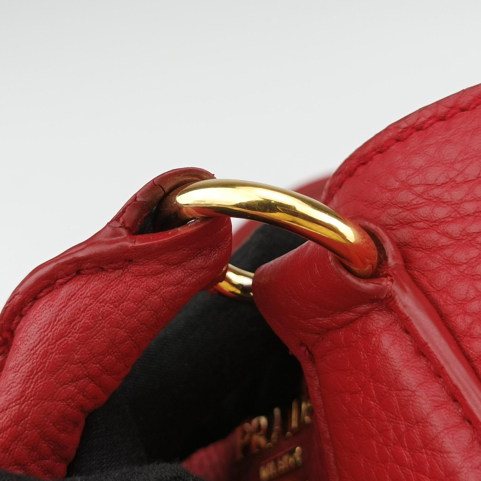 Vitello Daino Top Handle Red Leather BN2420 31/N 165ヴィッテロ ダイノ トップハンドル レッド レザー BN2420 31/N 165