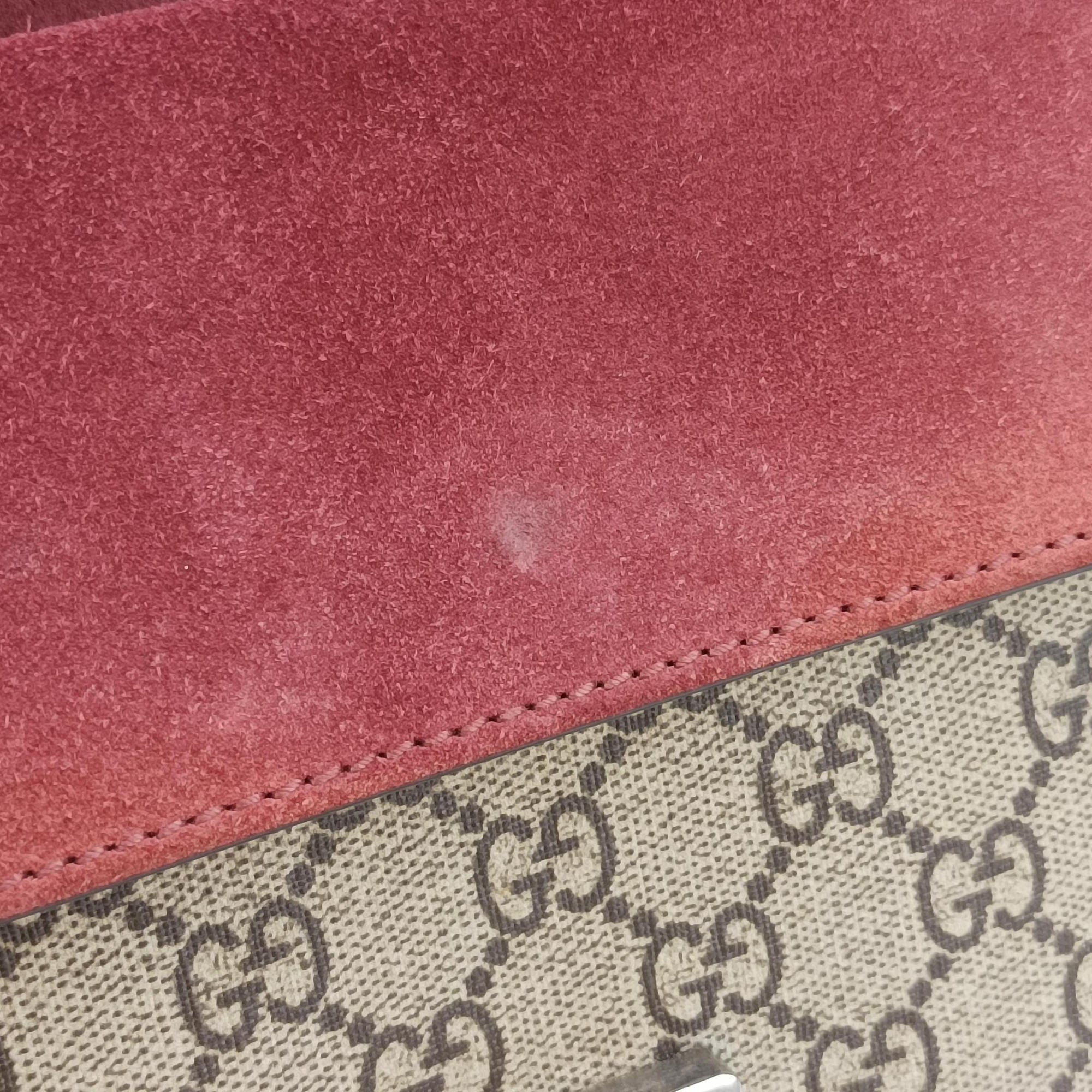 Dionysus beige×red×multicolor PVC coated canvas × suede 421970 A020276695ディオニュソス ベージュ×レッド×マルチカラー PVCコーティングキャンバス × スエード 421970 A020276695