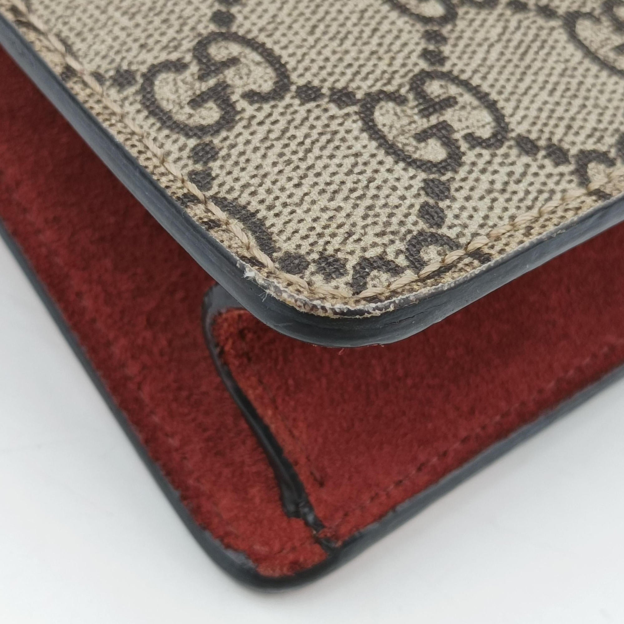 Dionysus beige×red×multicolor PVC coated canvas × suede 421970 A020276695ディオニュソス ベージュ×レッド×マルチカラー PVCコーティングキャンバス × スエード 421970 A020276695