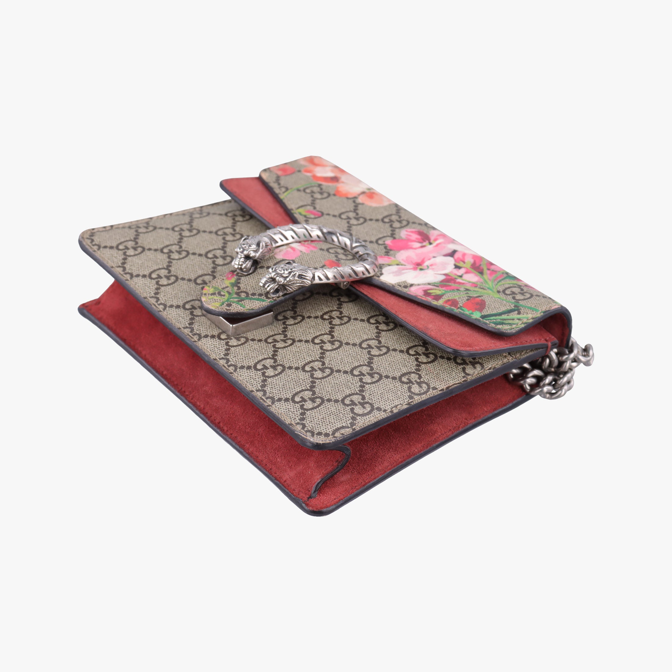 Dionysus beige×red×multicolor PVC coated canvas × suede 421970 A020276695ディオニュソス ベージュ×レッド×マルチカラー PVCコーティングキャンバス × スエード 421970 A020276695