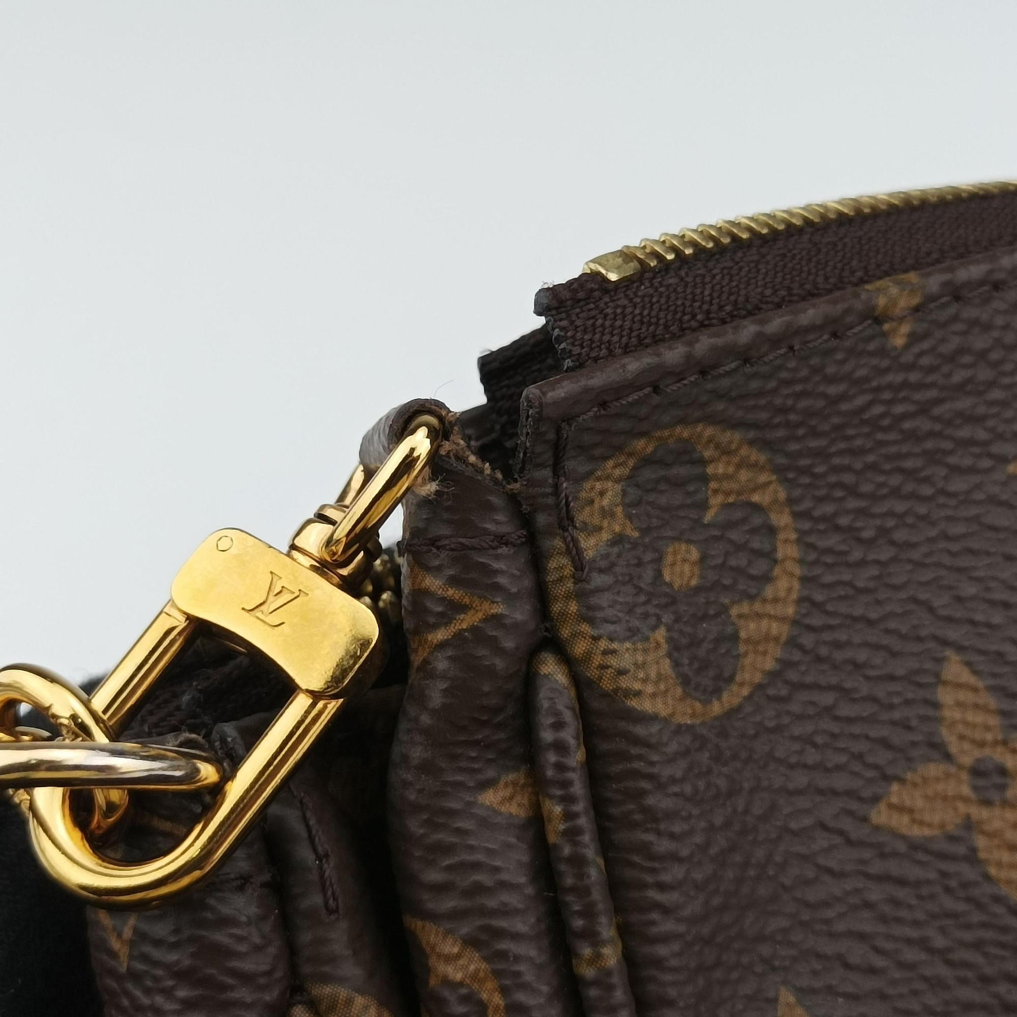MULTI POCHETTE ACCESSOIRES MARRON×ROSE CLAIRE Monogram Canvas M44840 TA2260ミュルティポシェットアクセソワール マロン×ローズ クレール モノグラムキャンバス M44840 TA2260