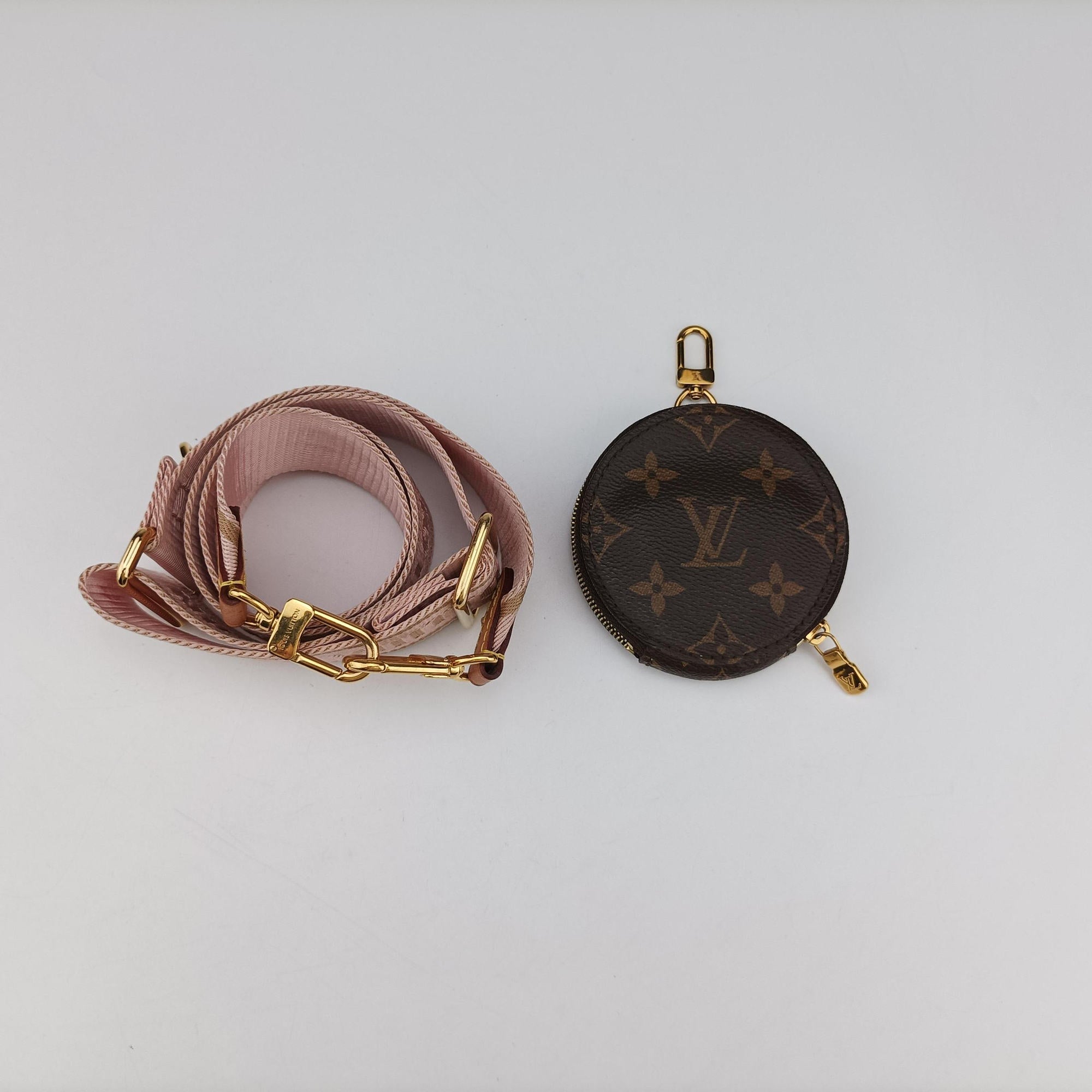 MULTI POCHETTE ACCESSOIRES MARRON×ROSE CLAIRE Monogram Canvas M44840 TA2260ミュルティポシェットアクセソワール マロン×ローズ クレール モノグラムキャンバス M44840 TA2260