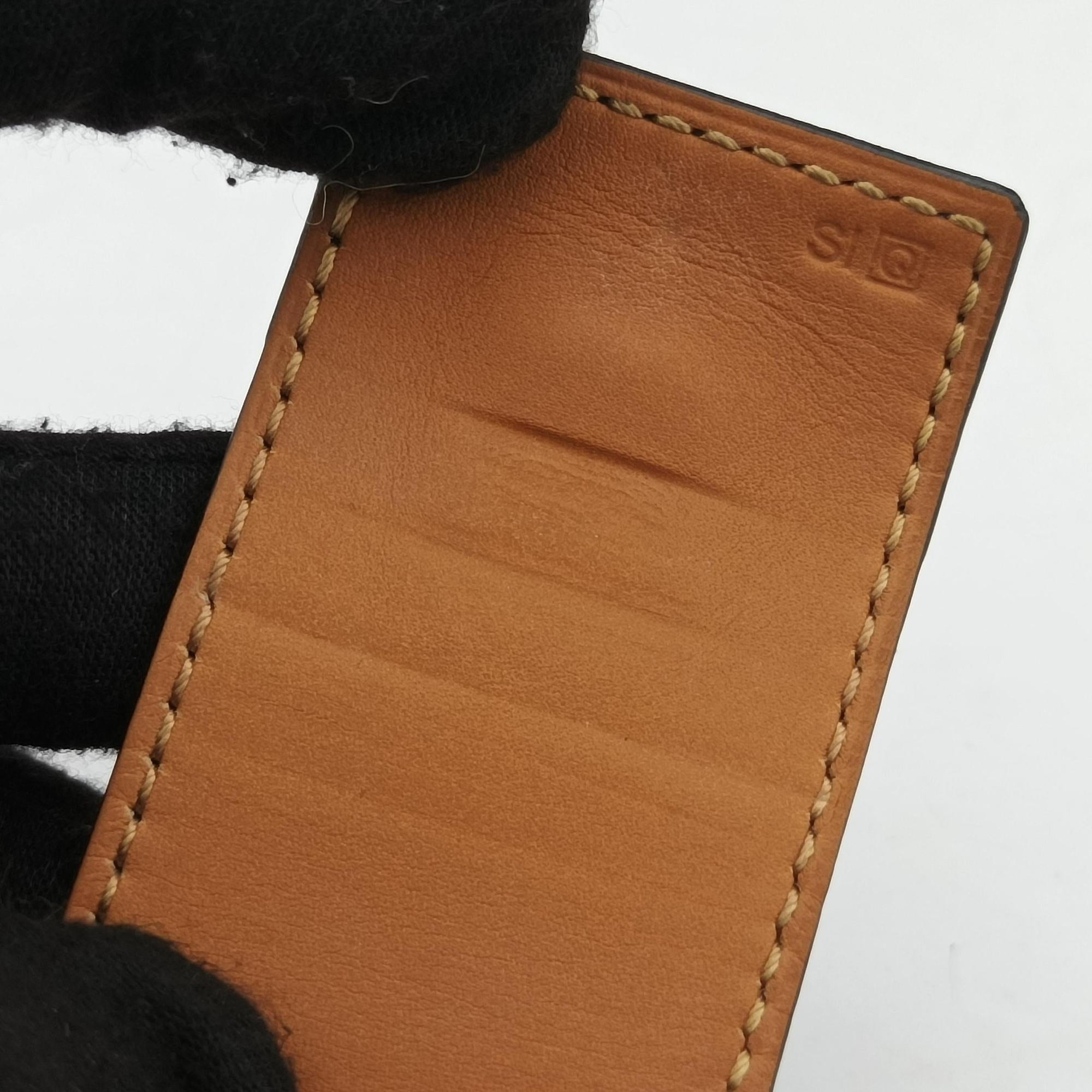 Collier de Chien Black×golden Leather × GP SI▢Qコリエ ド シアン ブラック×ゴールド レザー×GP SI▢Q