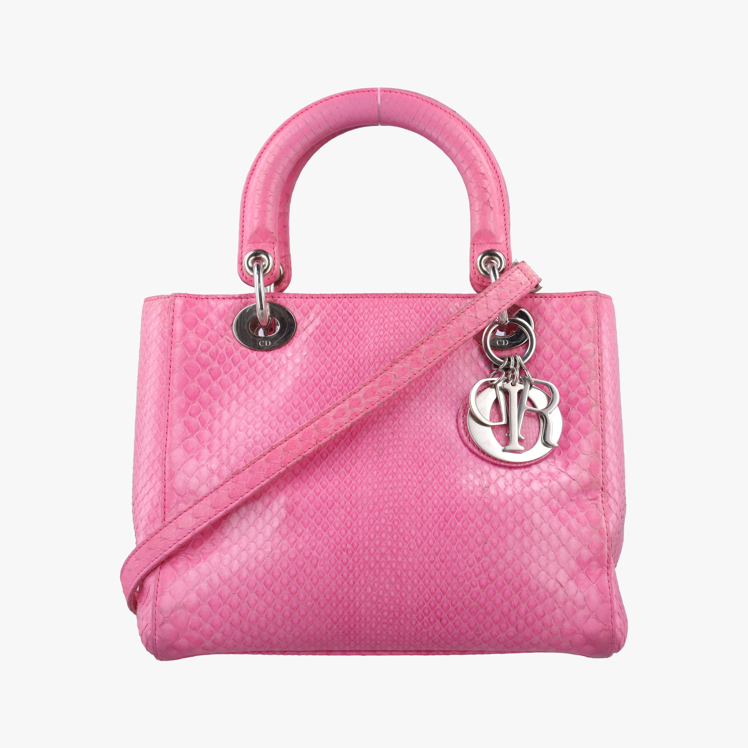 Lady Dior Pink snakeskin 14-BO-0192レディディオール ピンク ヘビ革 14-BO-0192