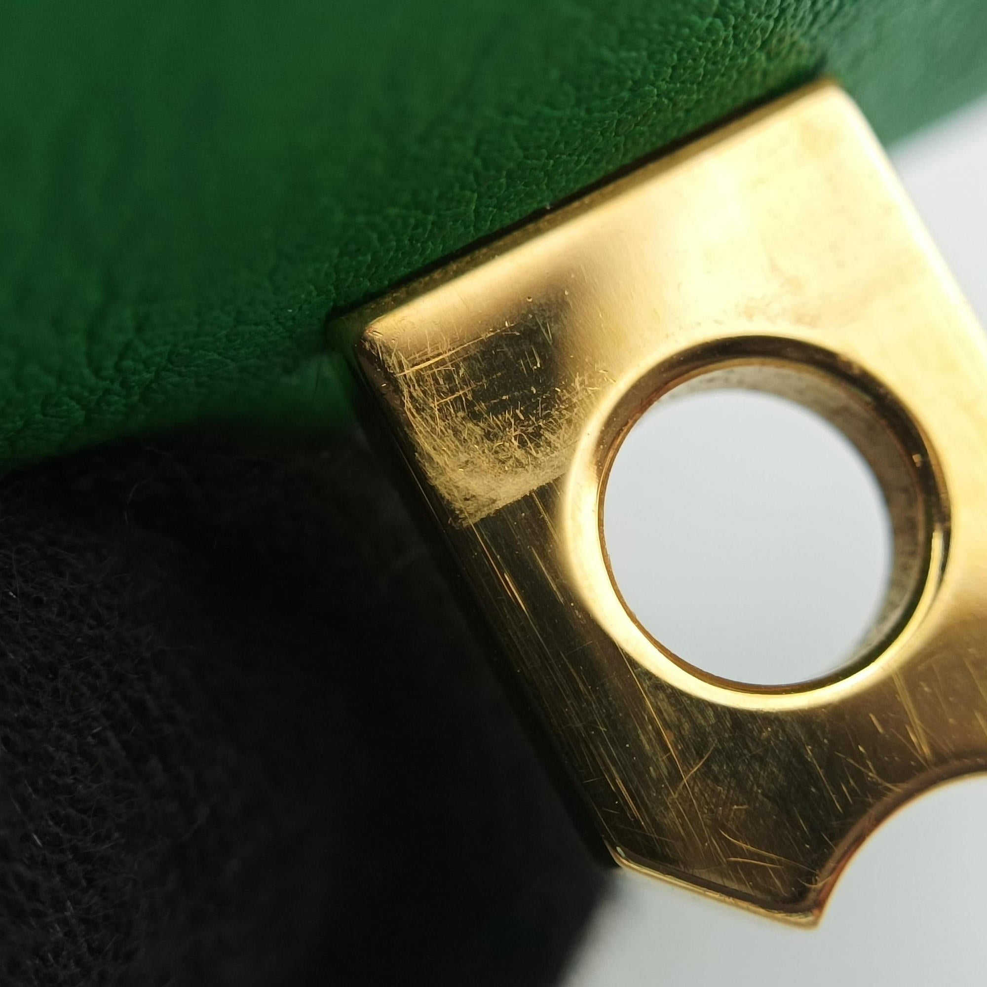 Collier de chien Green×golden Leather × GP P▢ SIコリエ ド シアン グリーン×ゴールド レザー×GP P▢ SI