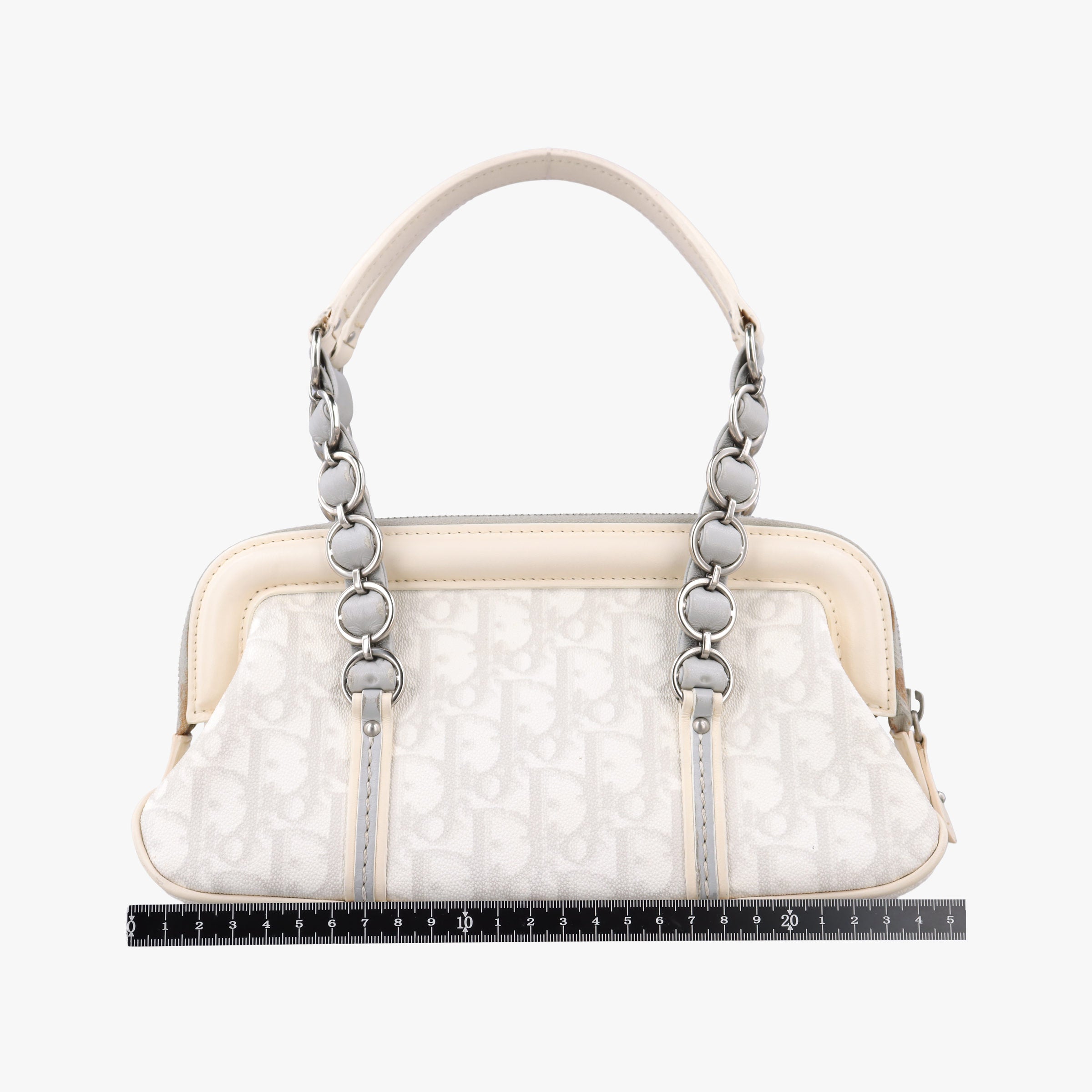 Trotter Romantic Chain Heart White pvc coated canvas 02-BO-0097トロッター ロマンティック チェーン ハート ホワイト pvcコーティングキャンバス 02-BO-0097