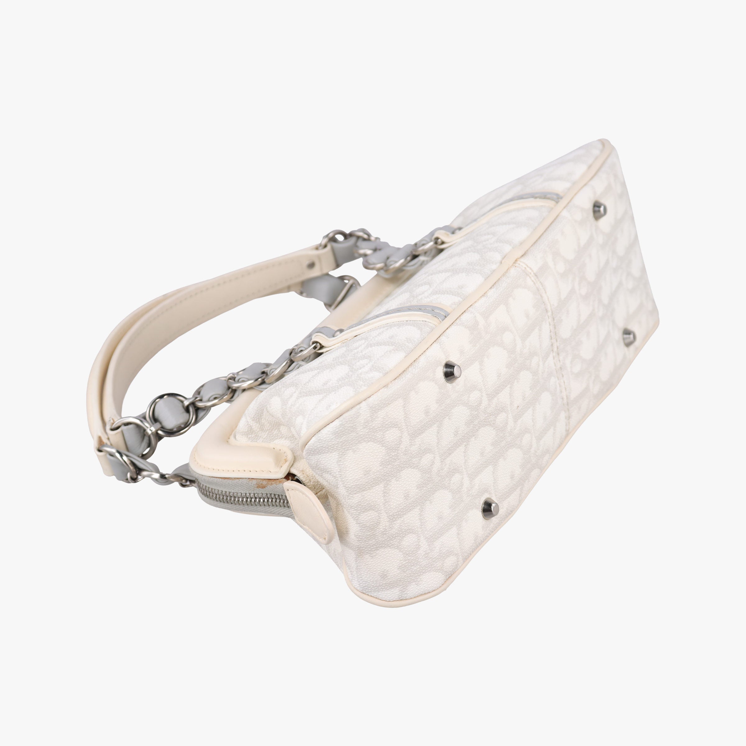 Trotter Romantic Chain Heart White pvc coated canvas 02-BO-0097トロッター ロマンティック チェーン ハート ホワイト pvcコーティングキャンバス 02-BO-0097