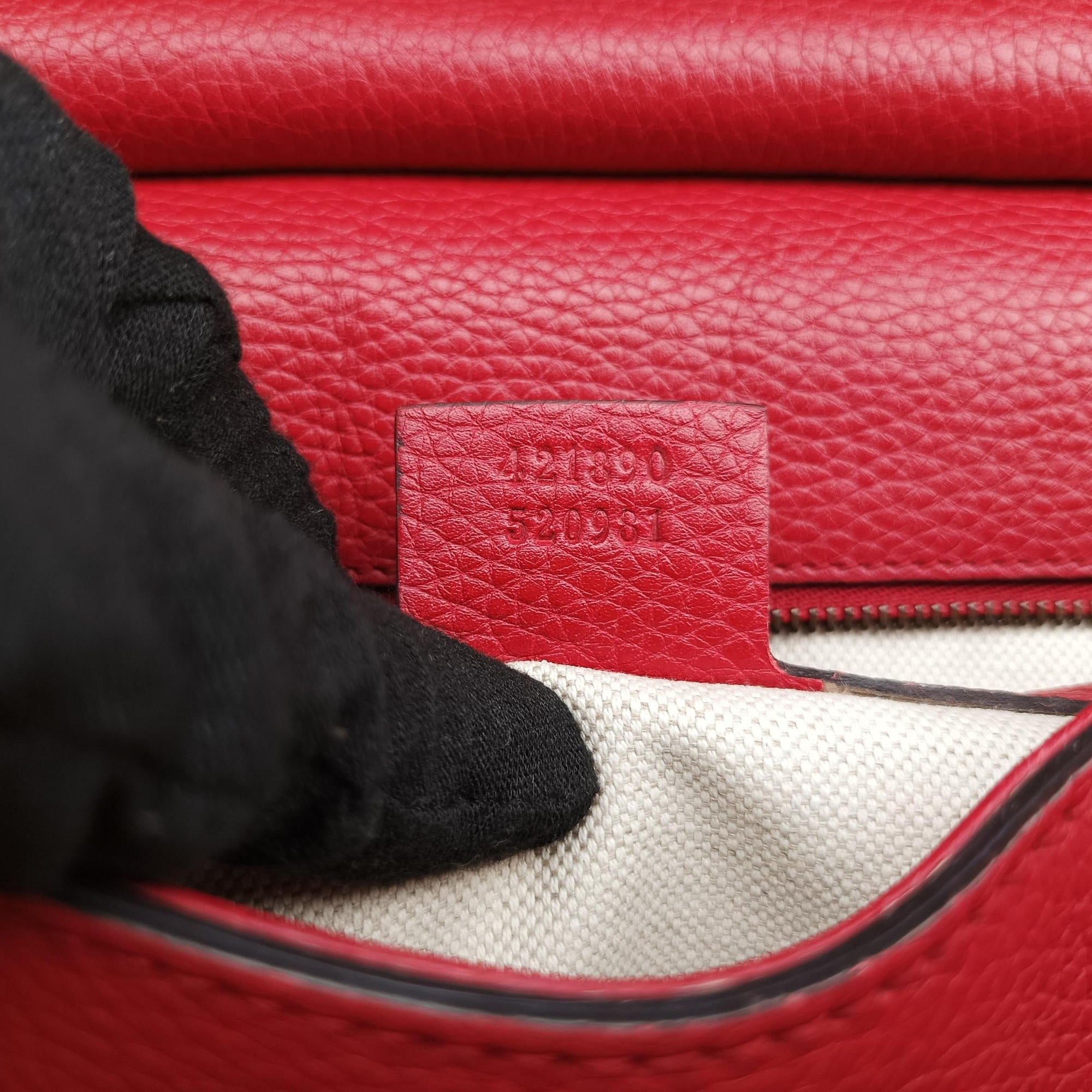 GG Marmont Red Leather 421890 A021692032GGマーモント レッド レザー 421890 A021692032
