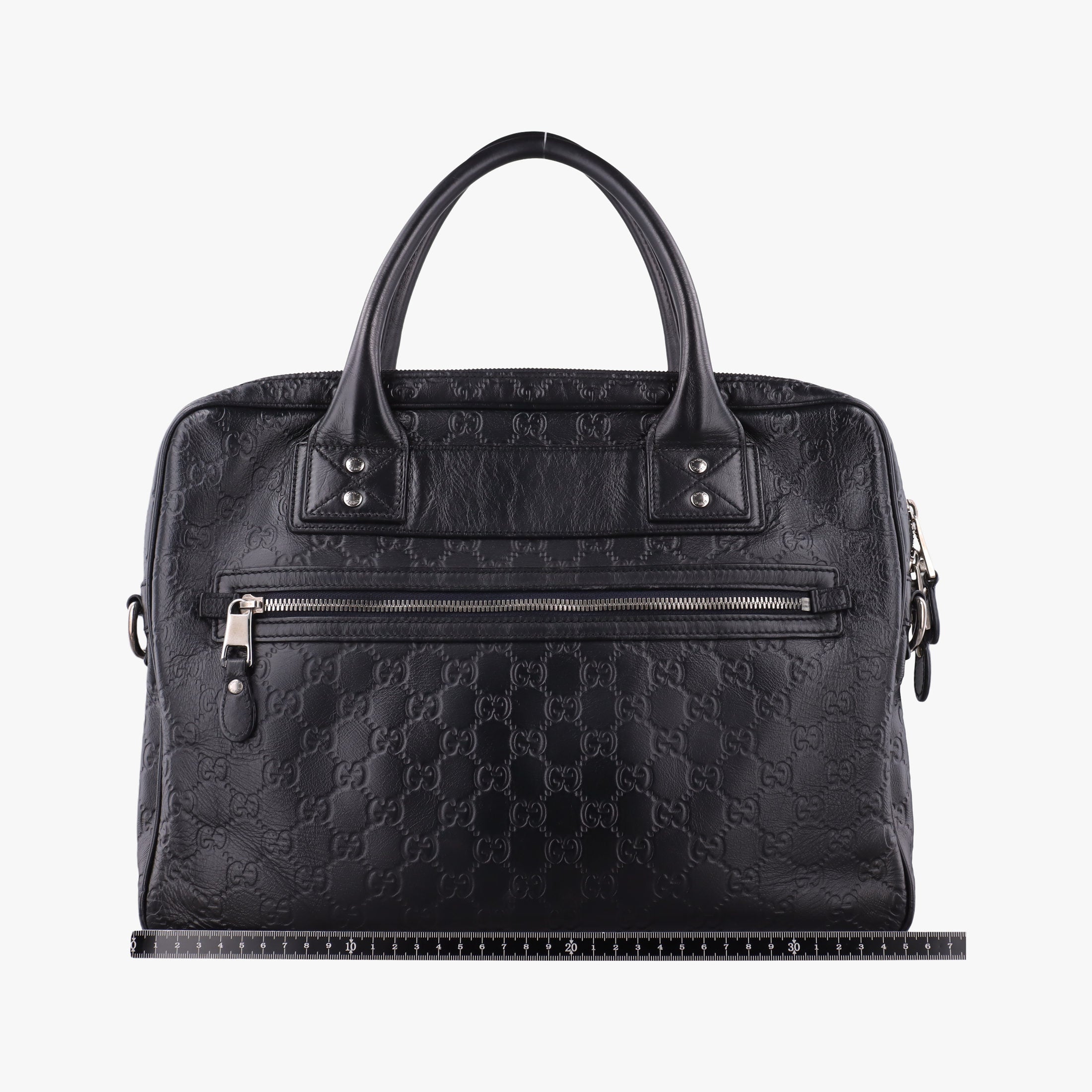 Guccissima Briefcase Business Black Leather 328937 H017539867グッチシマ ブリーフケース ビジネス ブラック レザー 328937 H017539867
