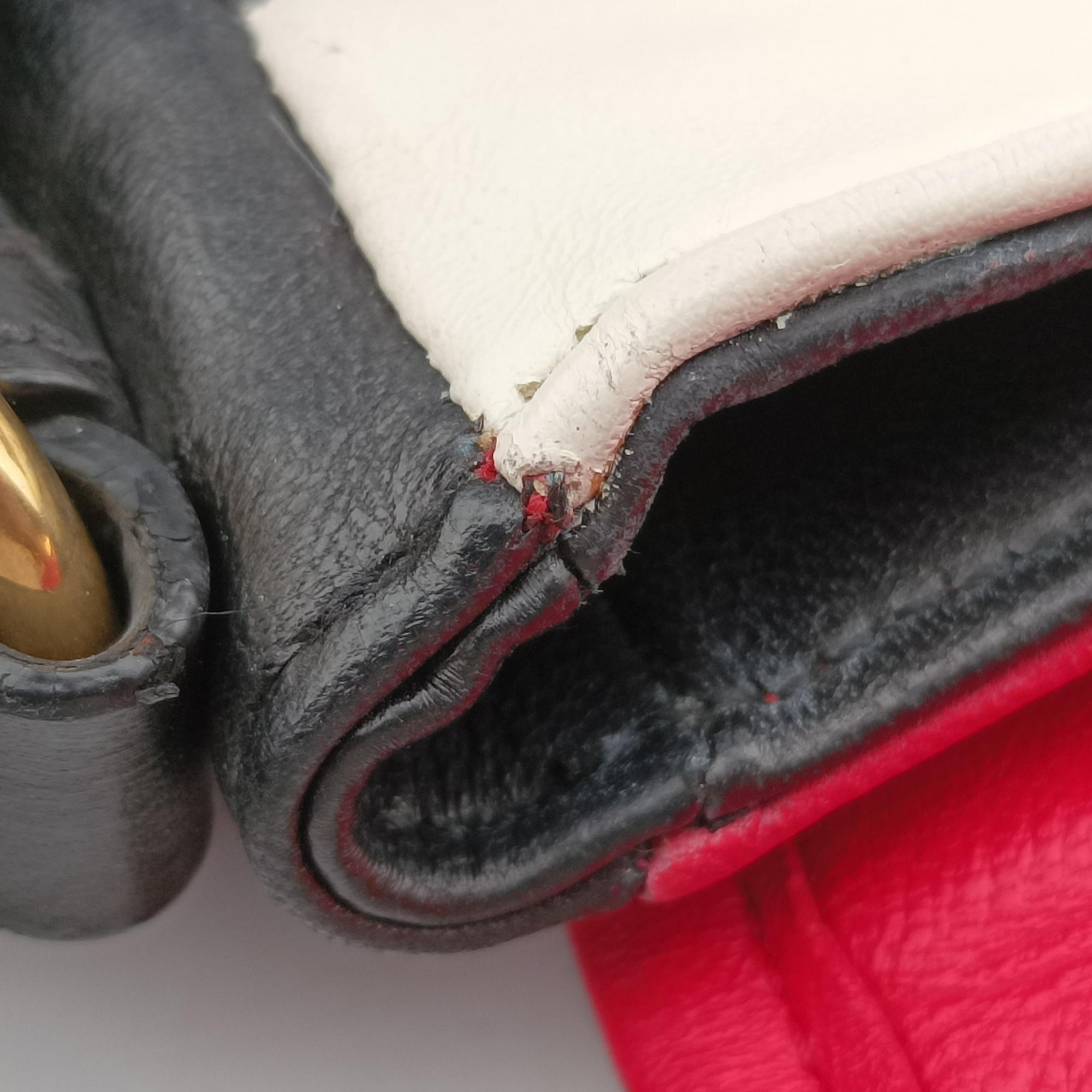NAPPA BIKER Red × Black Leather 5BD062 194/Aナッパ バイカー レッド × ブラック レザー 5BD062 194/A
