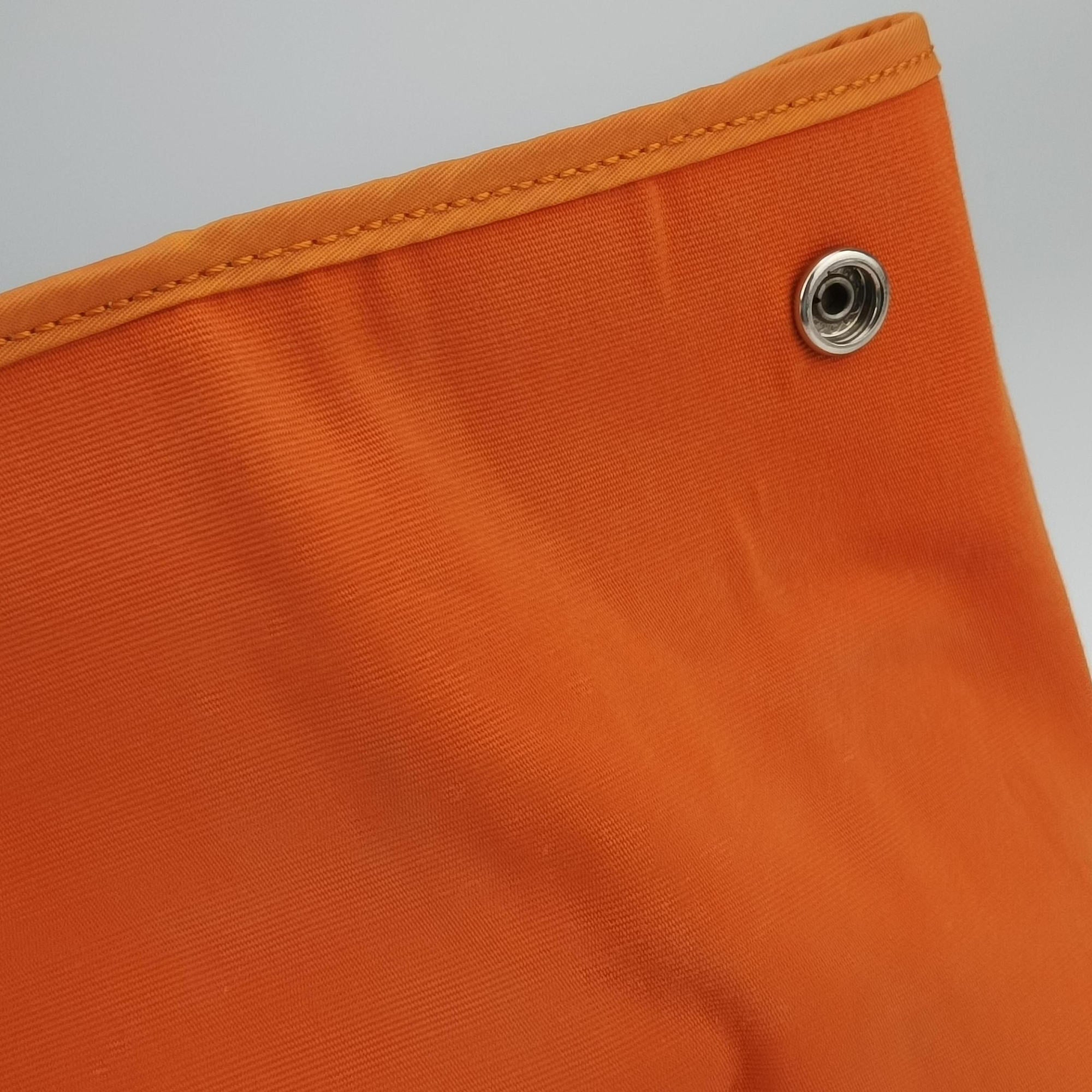 Cabag Elan Orange Toile Officier × Leather AR▢Qカバ シエ オレンジ トワルオフィシエ×レザー AR▢Q