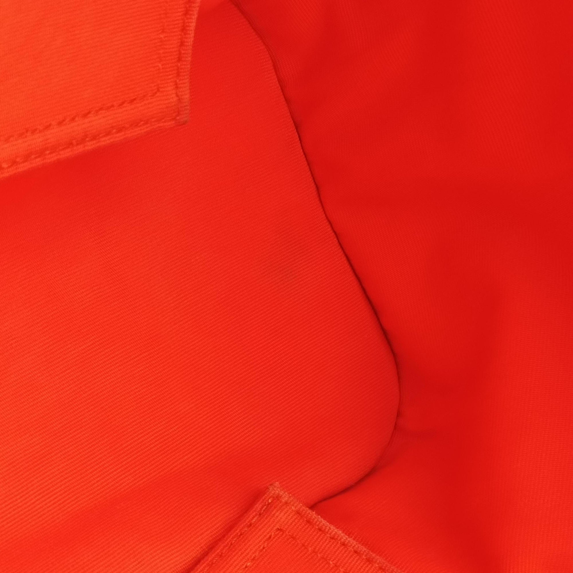 Cabag Elan Orange Toile Officier × Leather AR▢Qカバ シエ オレンジ トワルオフィシエ×レザー AR▢Q