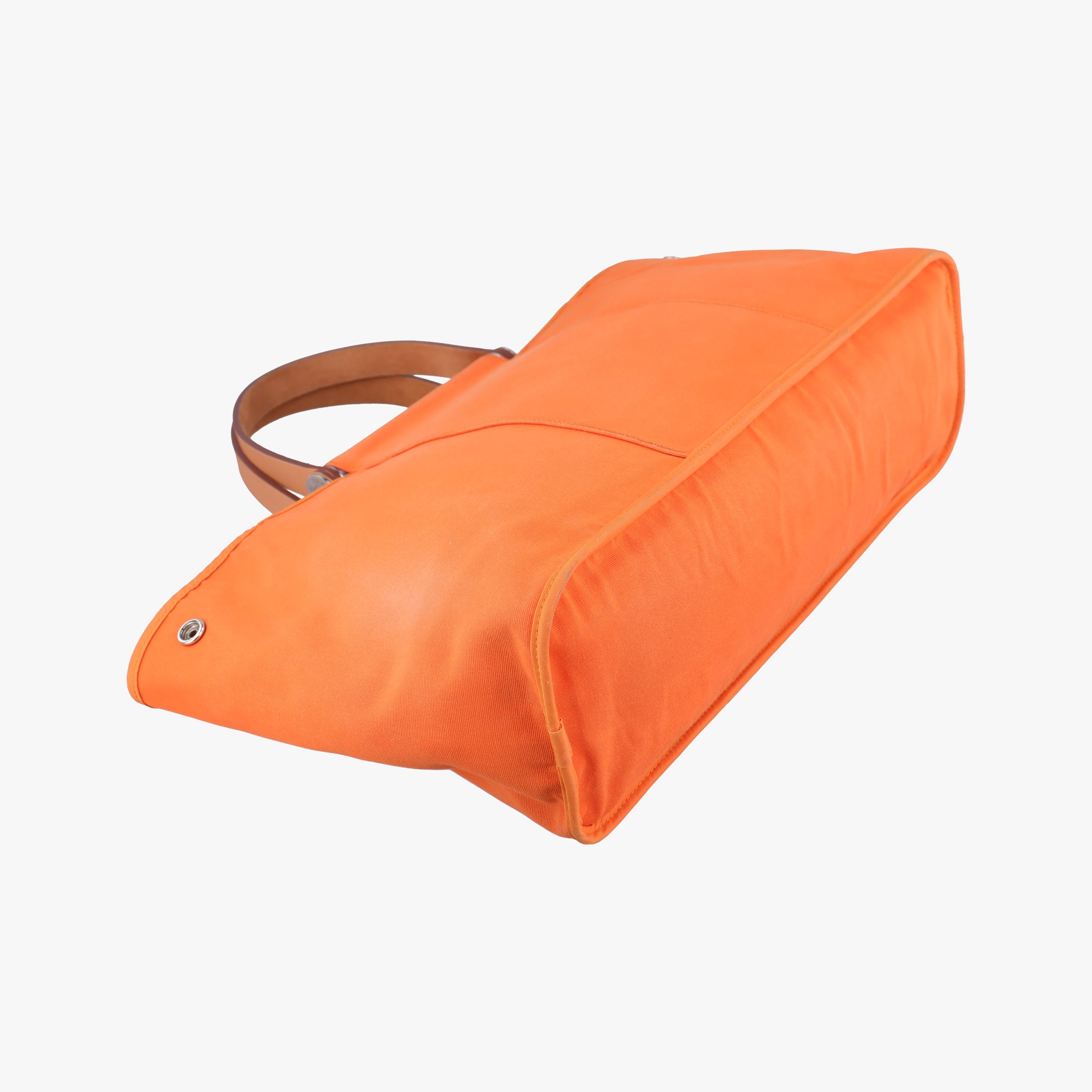 Cabag Elan Orange Toile Officier × Leather AR▢Qカバ シエ オレンジ トワルオフィシエ×レザー AR▢Q