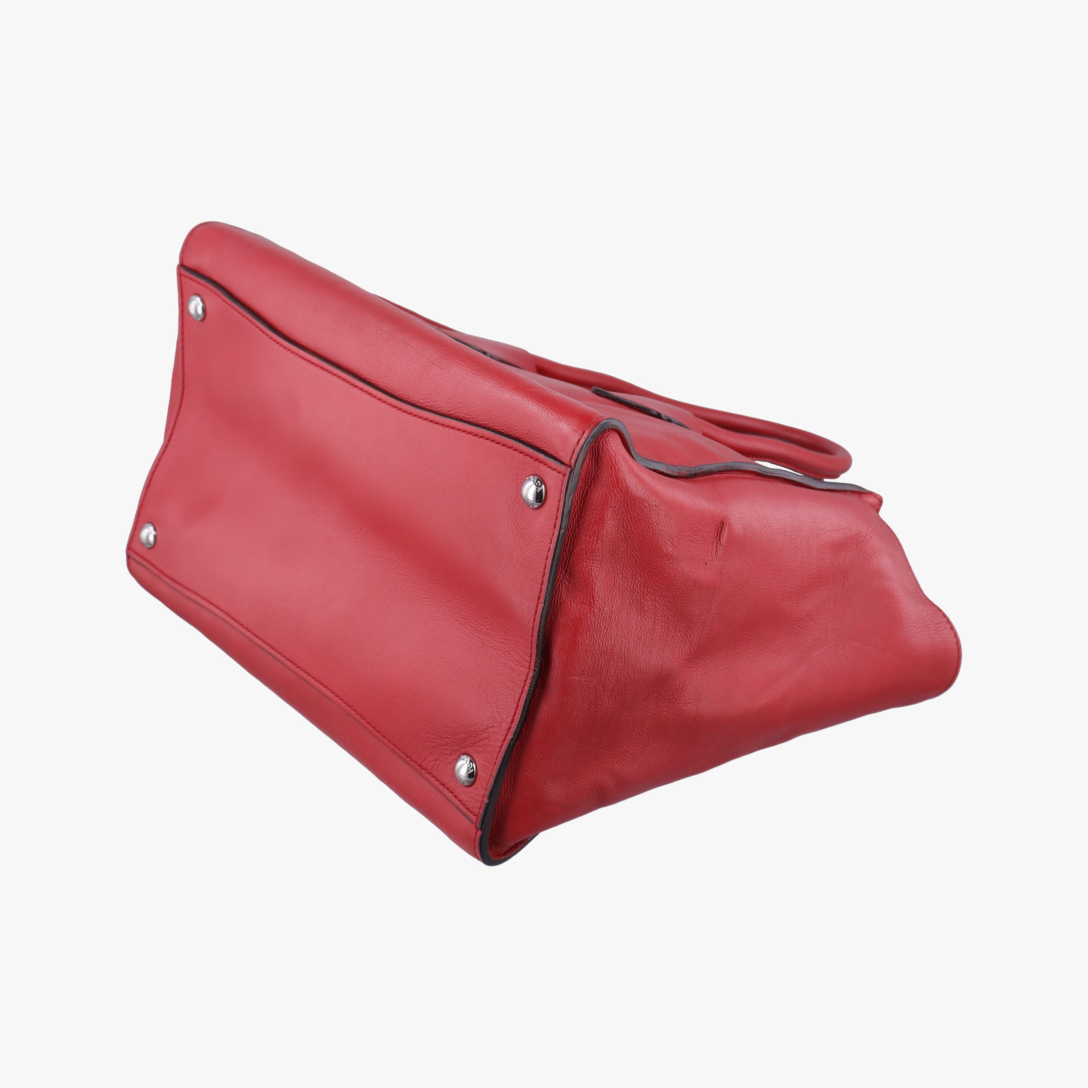 Twin Pocket Winged Tote Red Leather BN2619 117ツイン ポケット ウィング トート レッド レザー BN2619 117
