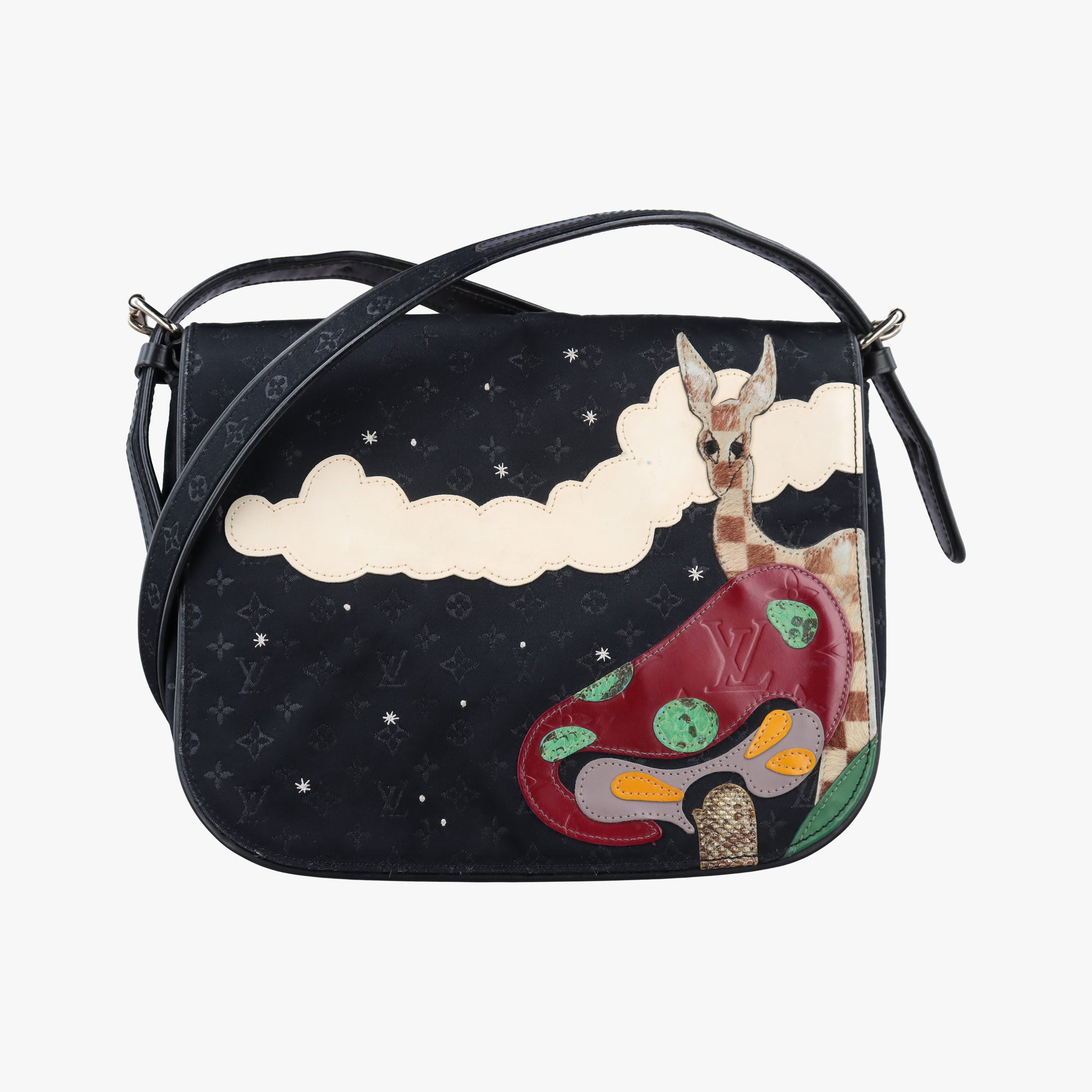 musette Black x multicolor Monogram Satin M92273 SR0032ミュゼット ブラックxマルチカラー モノグラム サテン M92273 SR0032