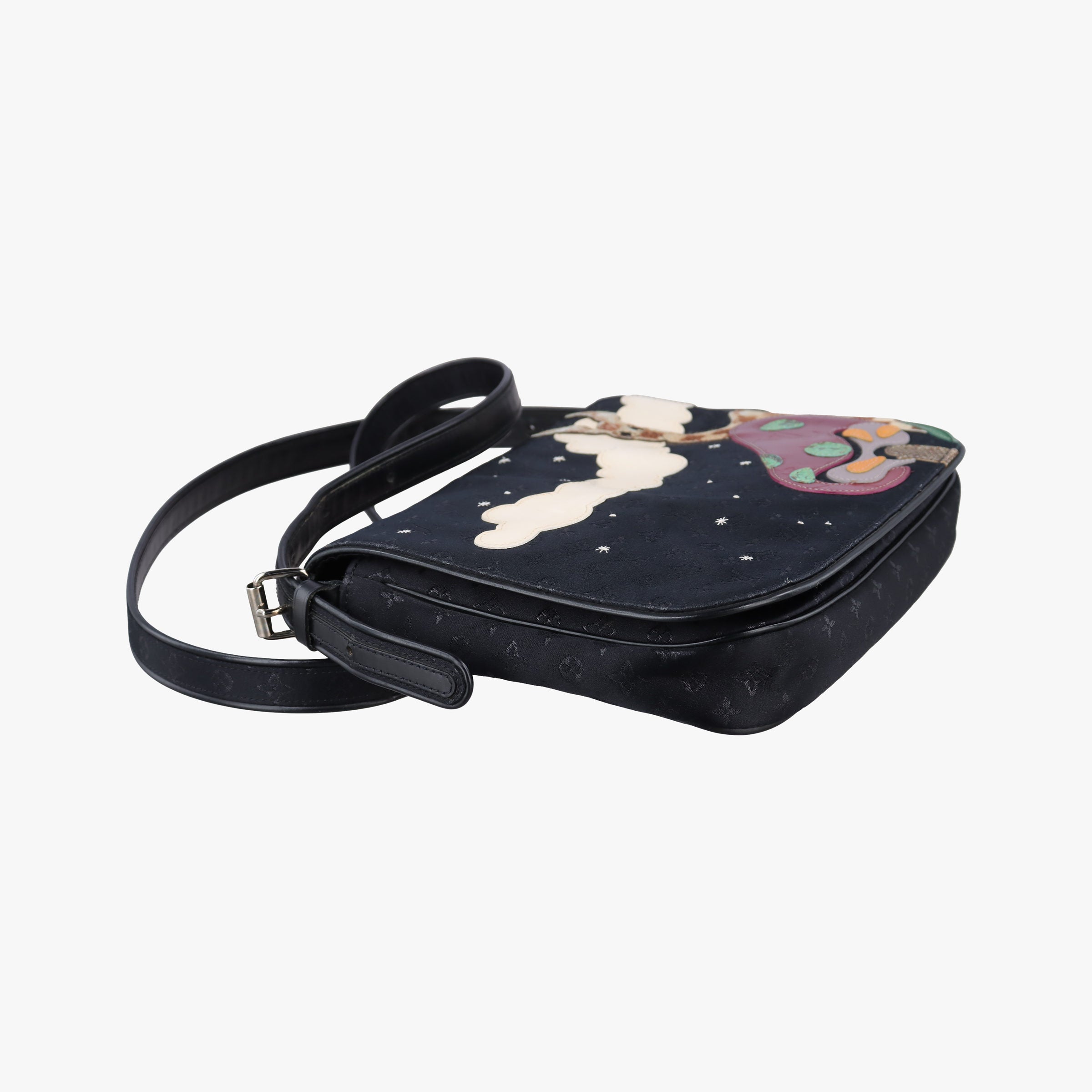musette Black x multicolor Monogram Satin M92273 SR0032ミュゼット ブラックxマルチカラー モノグラム サテン M92273 SR0032