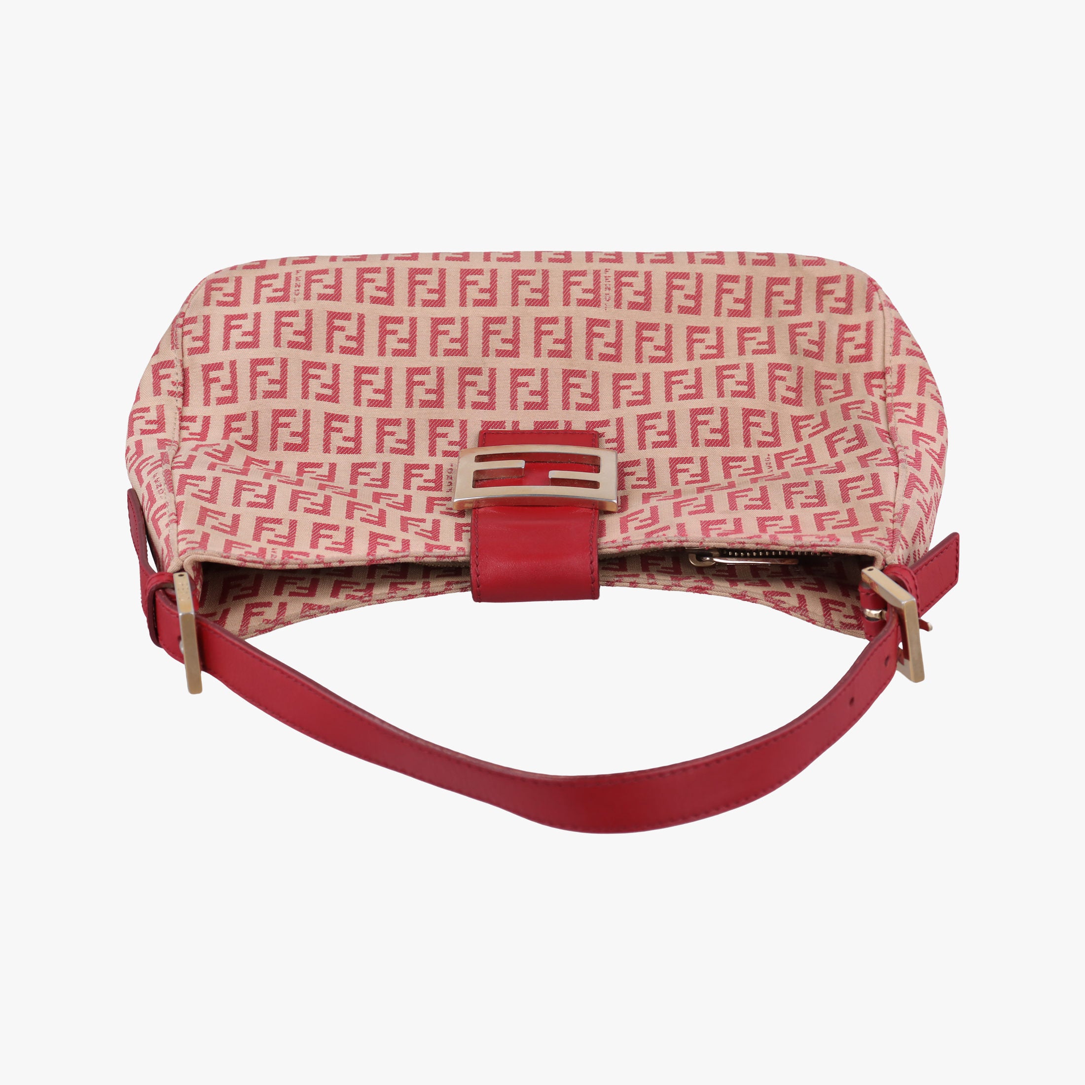 Zucchino Beige x Red canvas xLeather 8BR036 2354/8BR036/LPN/049ズッキーノ柄 ベージュ×レッド キャンバス x レザー 8BR036 2354/8BR036/LPN/049