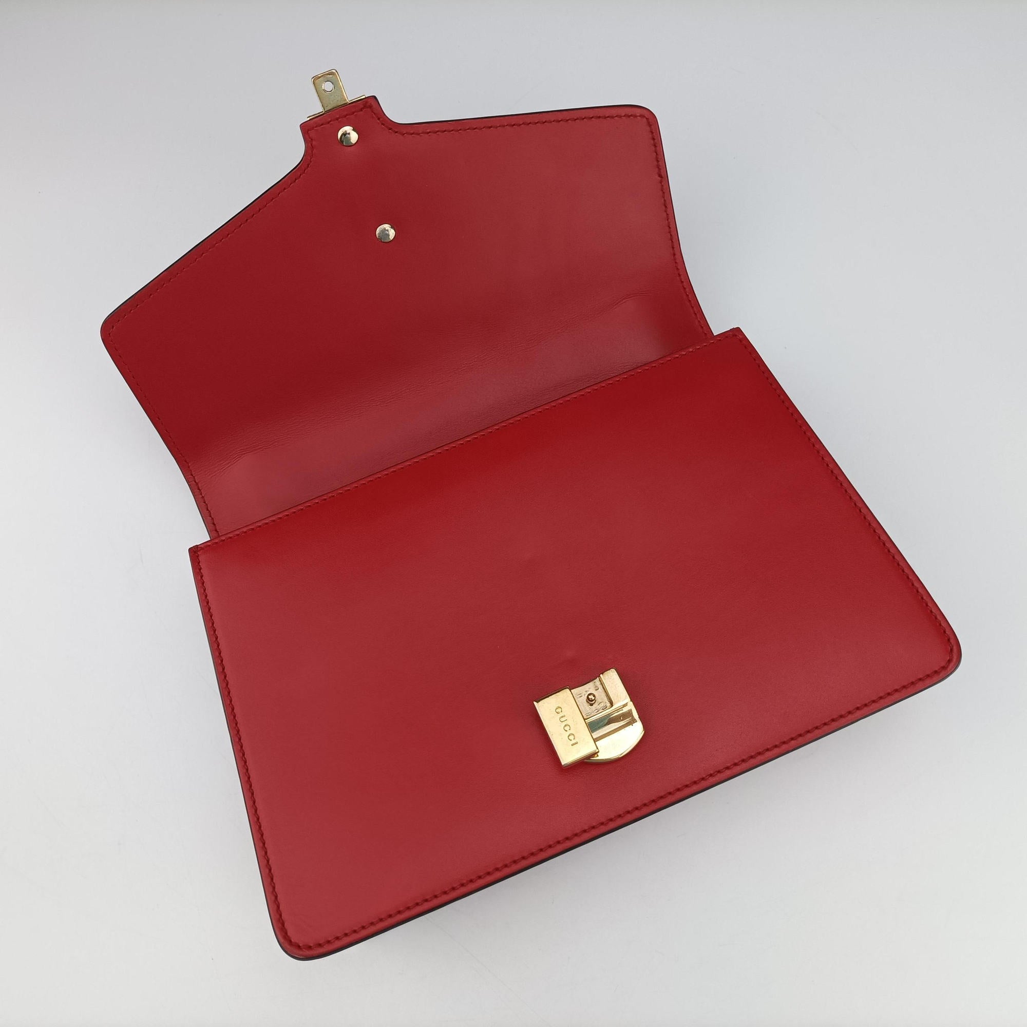 Sylvie Red×navy Leather 421882 C020405811シルヴィ レッド×ネイビー レザー 421882 C020405811