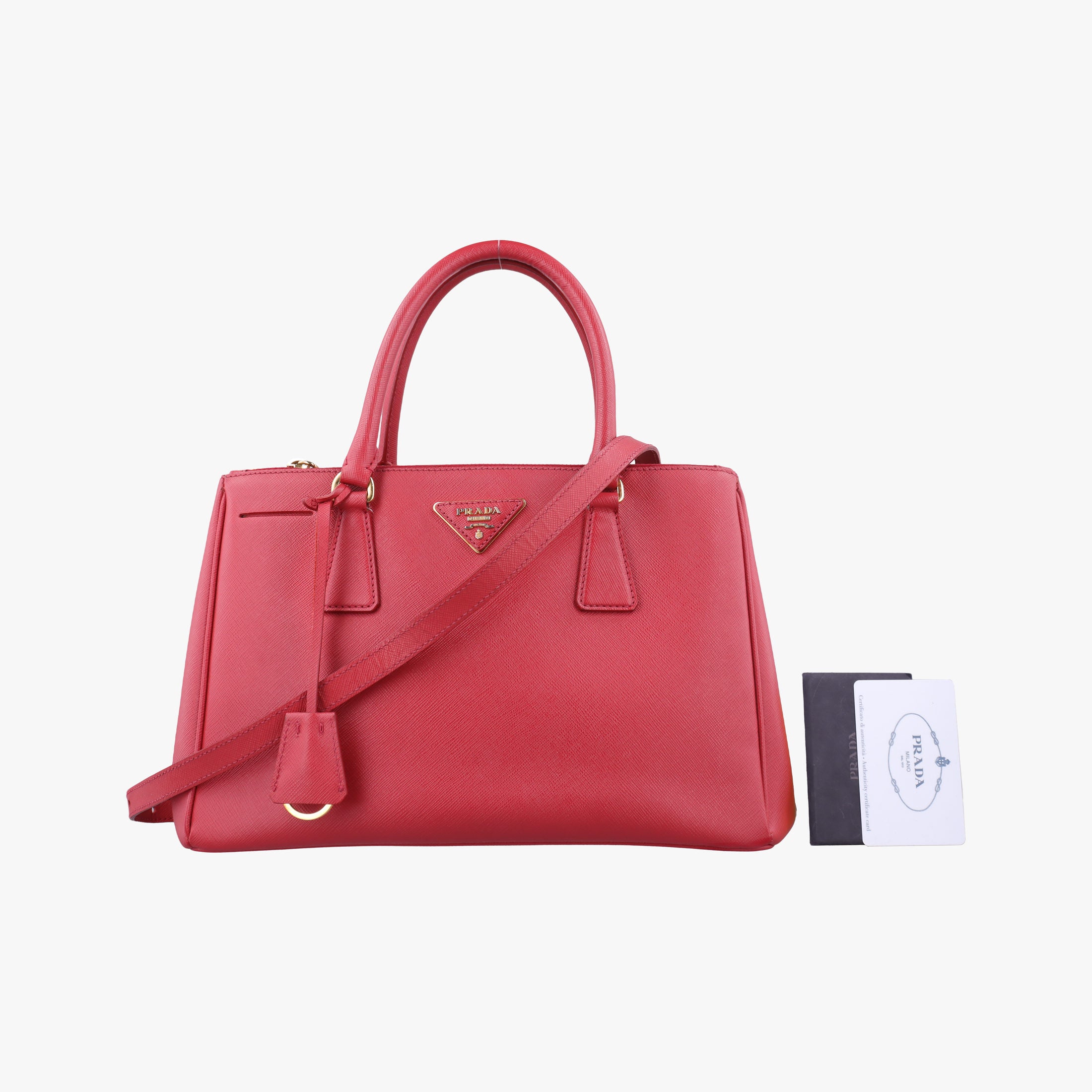 Galleria Red SAFFIANO Leather BN1786 7 Lガレリア レッド サフィアーノレザー BN1786 7 L