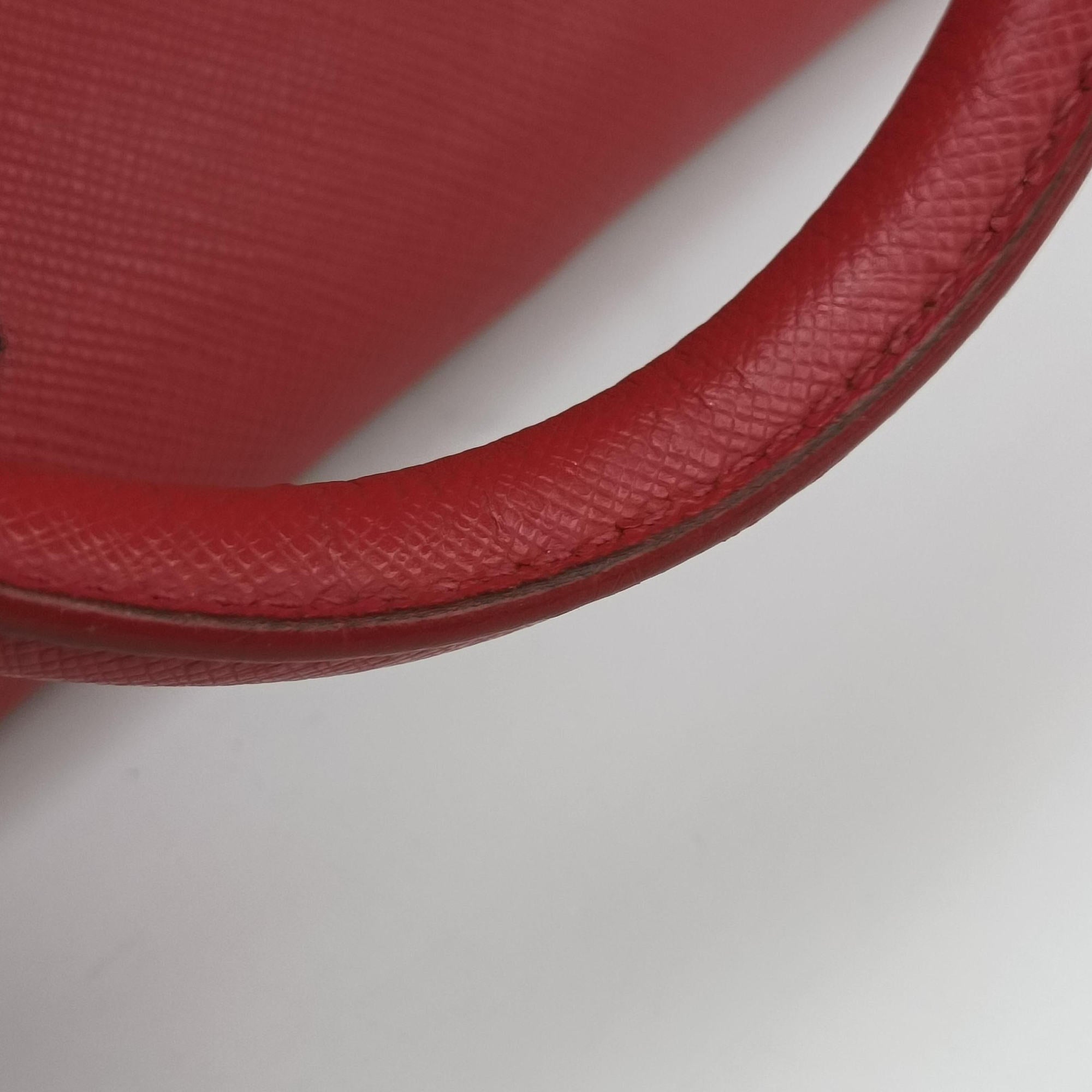 Galleria Red SAFFIANO Leather BN1786 7 Lガレリア レッド サフィアーノレザー BN1786 7 L