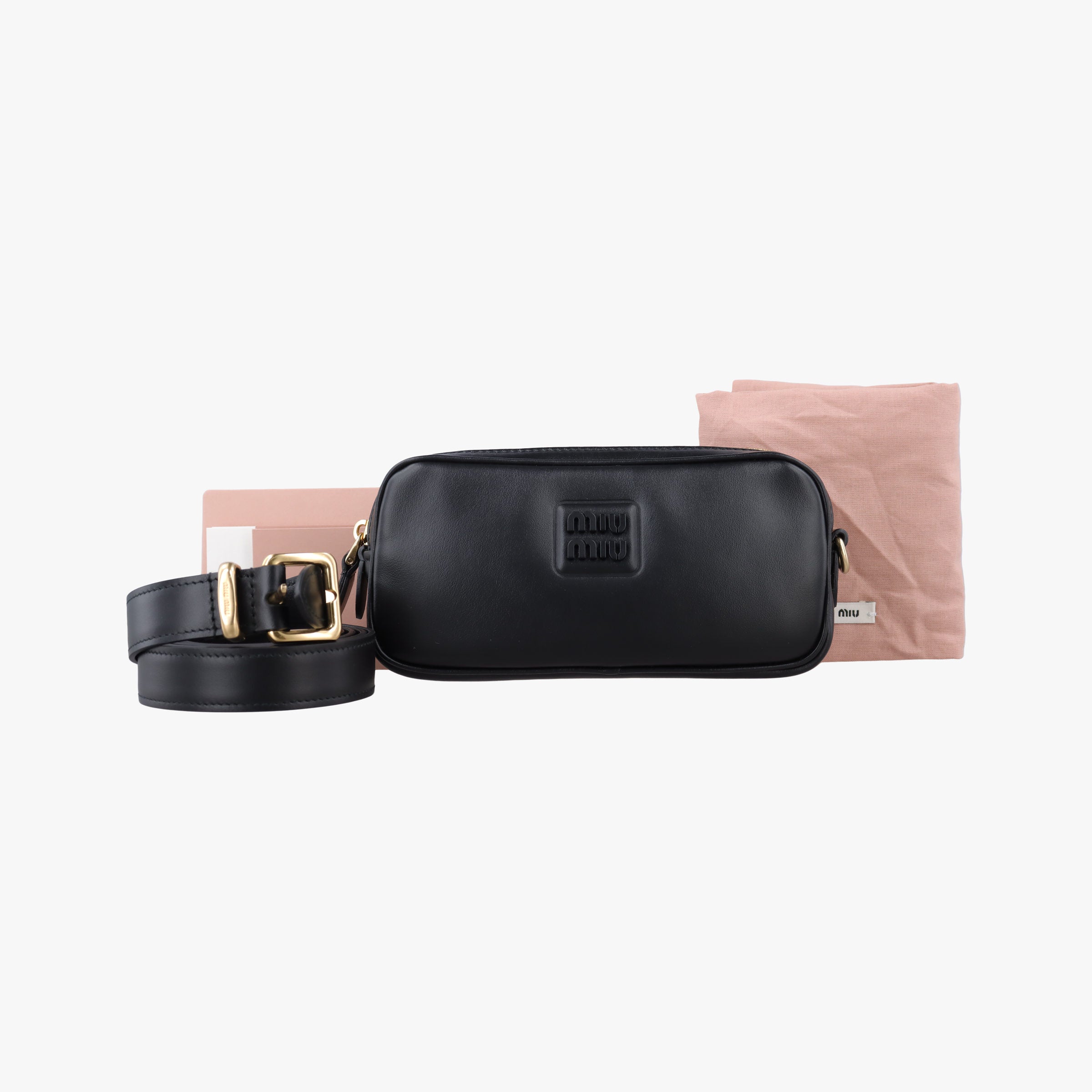 logo Black leather DNP104ロゴ ブラック レザー DNP104