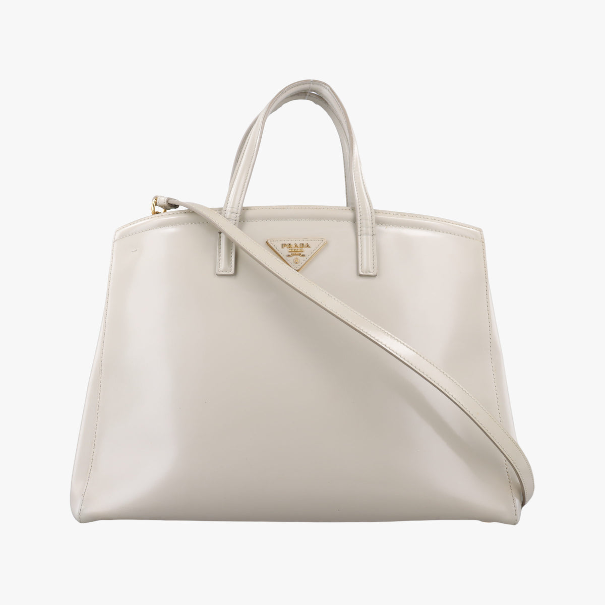 Parabole Tote White Patent 14 VIパラボラトート ホワイト パテント 14 VI