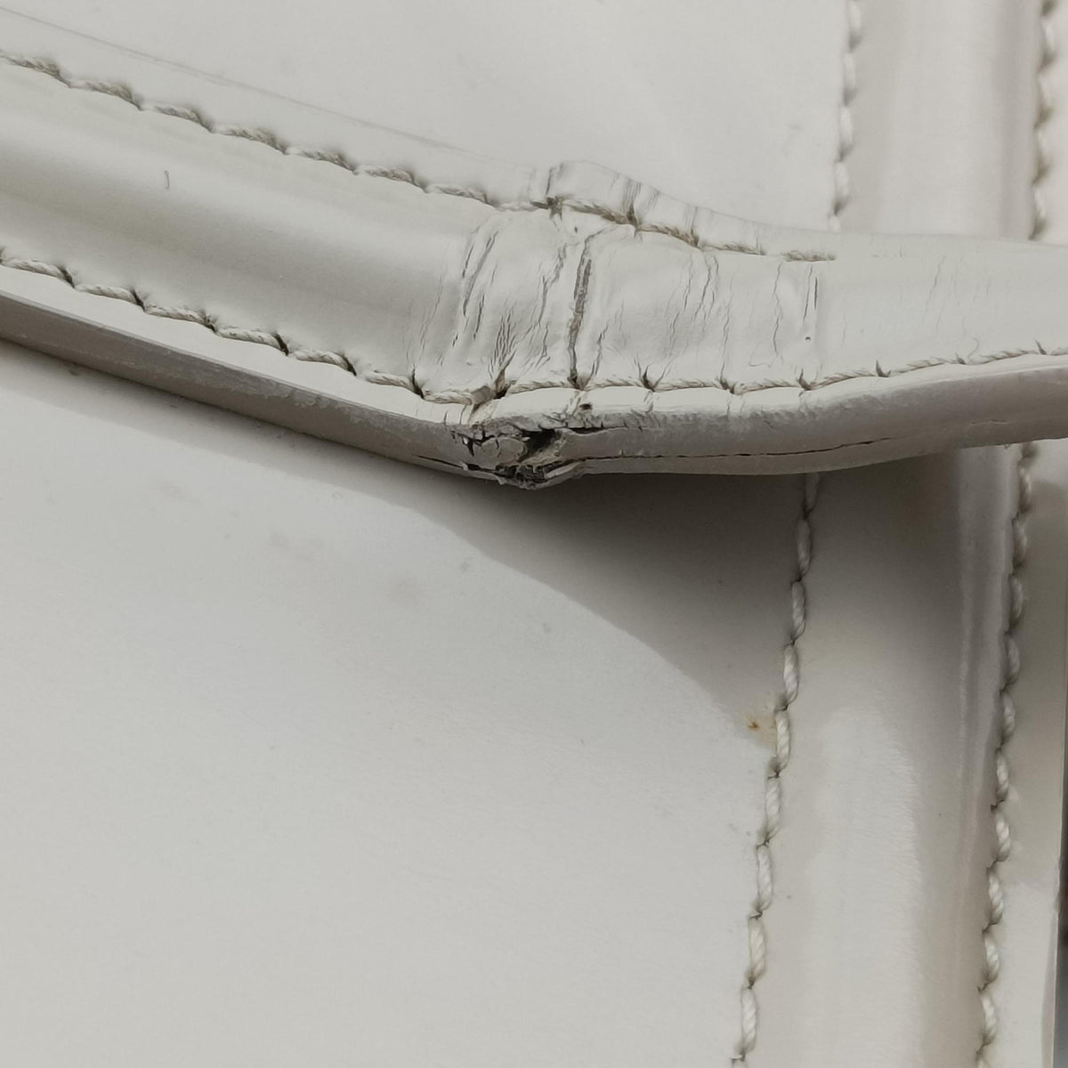 Parabole Tote White Patent 14 VIパラボラトート ホワイト パテント 14 VI