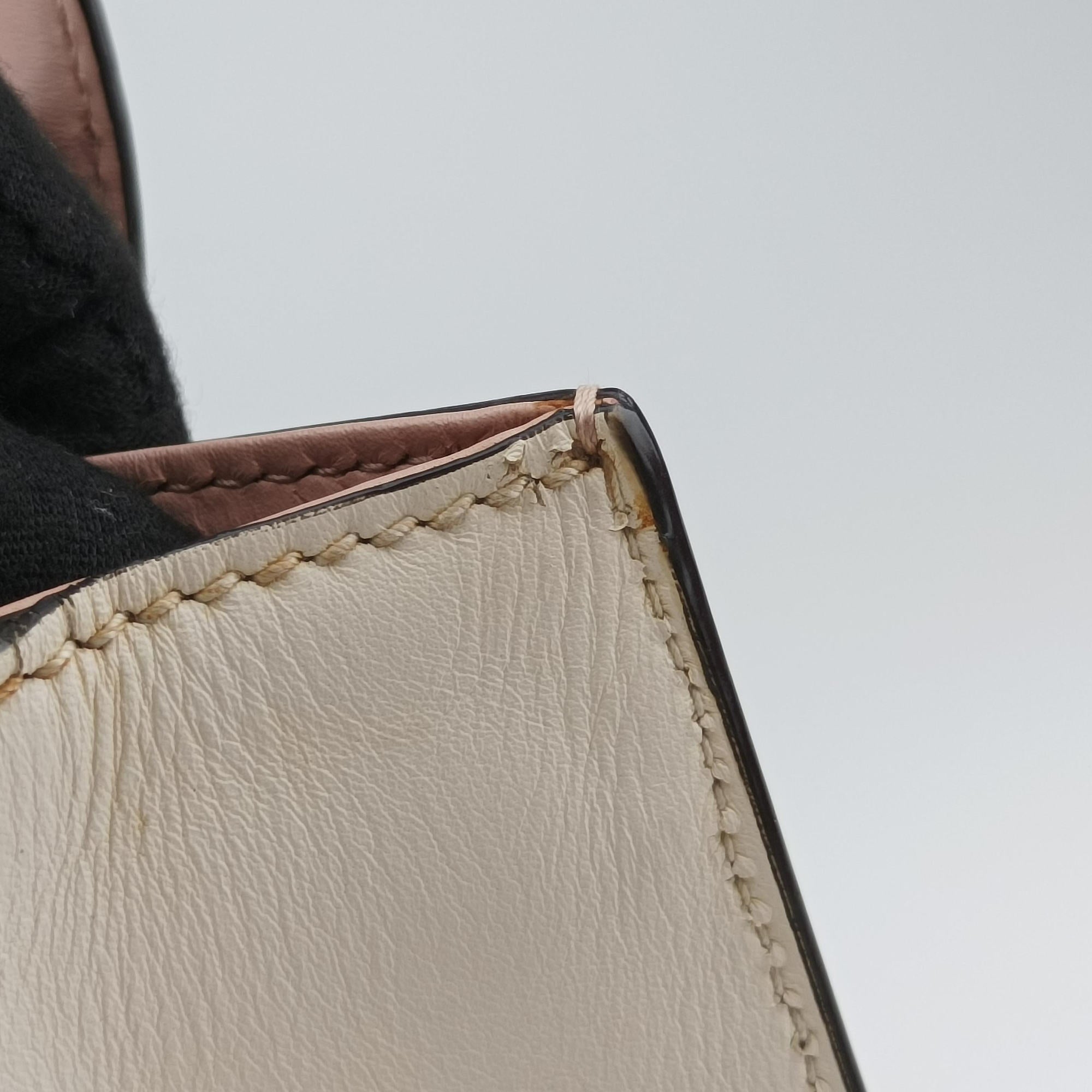 Nimfair Bamboo Pink x white Leather 453756 C020923025ニムフェア バンブー ピンクxホワイト レザー 453756 C020923025