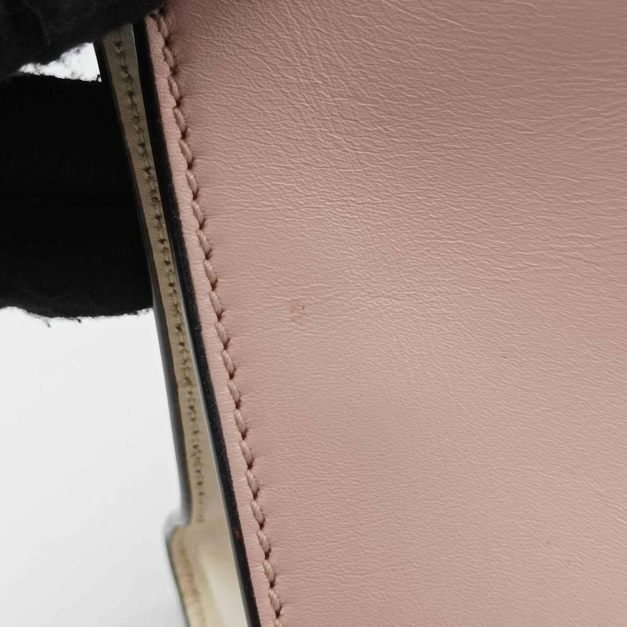 Nimfair Bamboo Pink x white Leather 453756 C020923025ニムフェア バンブー ピンクxホワイト レザー 453756 C020923025