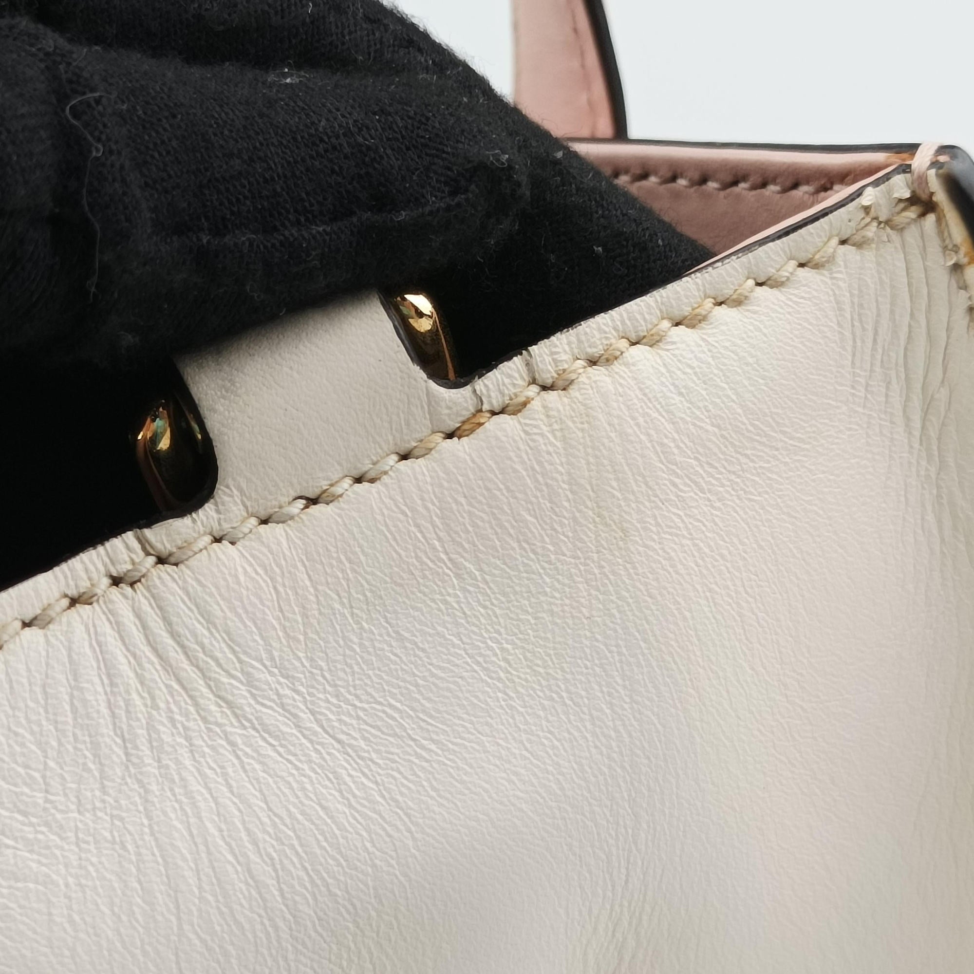 Nimfair Bamboo Pink x white Leather 453756 C020923025ニムフェア バンブー ピンクxホワイト レザー 453756 C020923025