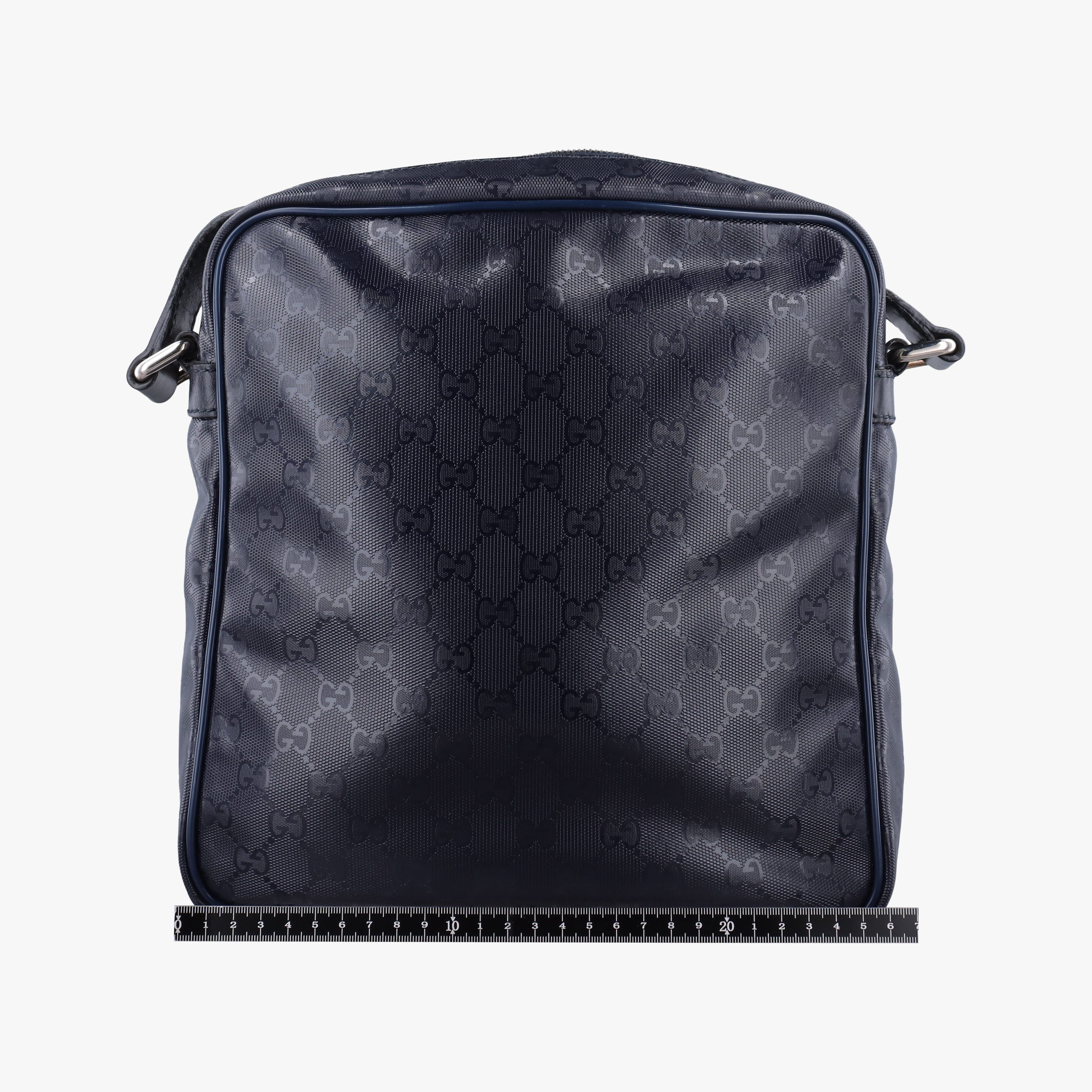 GG Imprime Messenger Navy PVC coated canvas 201448 I9747050GGインプリメ メッセンジャー ネイビー PVCコーティングキャンバス 201448 I9747050
