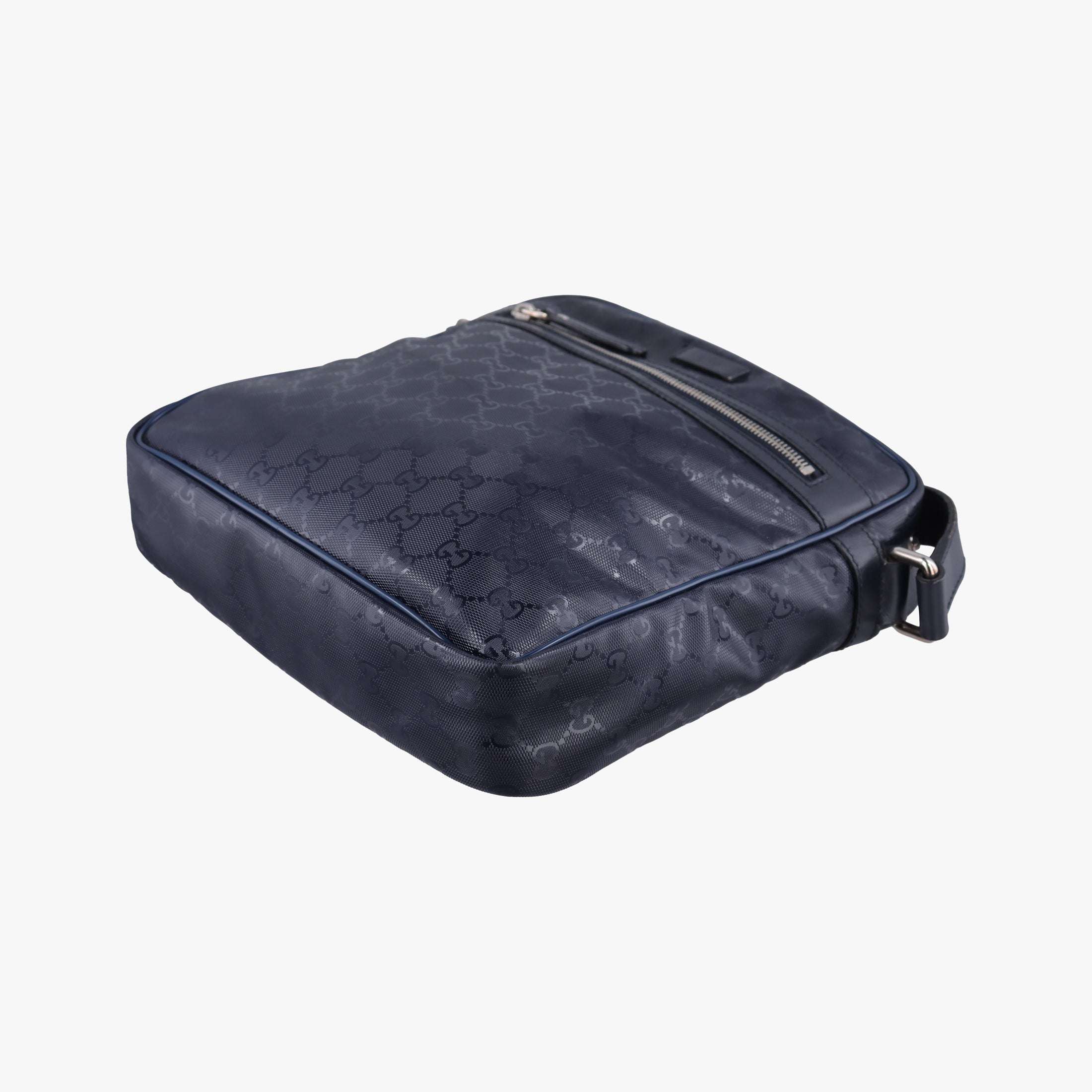 GG Imprime Messenger Navy PVC coated canvas 201448 I9747050GGインプリメ メッセンジャー ネイビー PVCコーティングキャンバス 201448 I9747050
