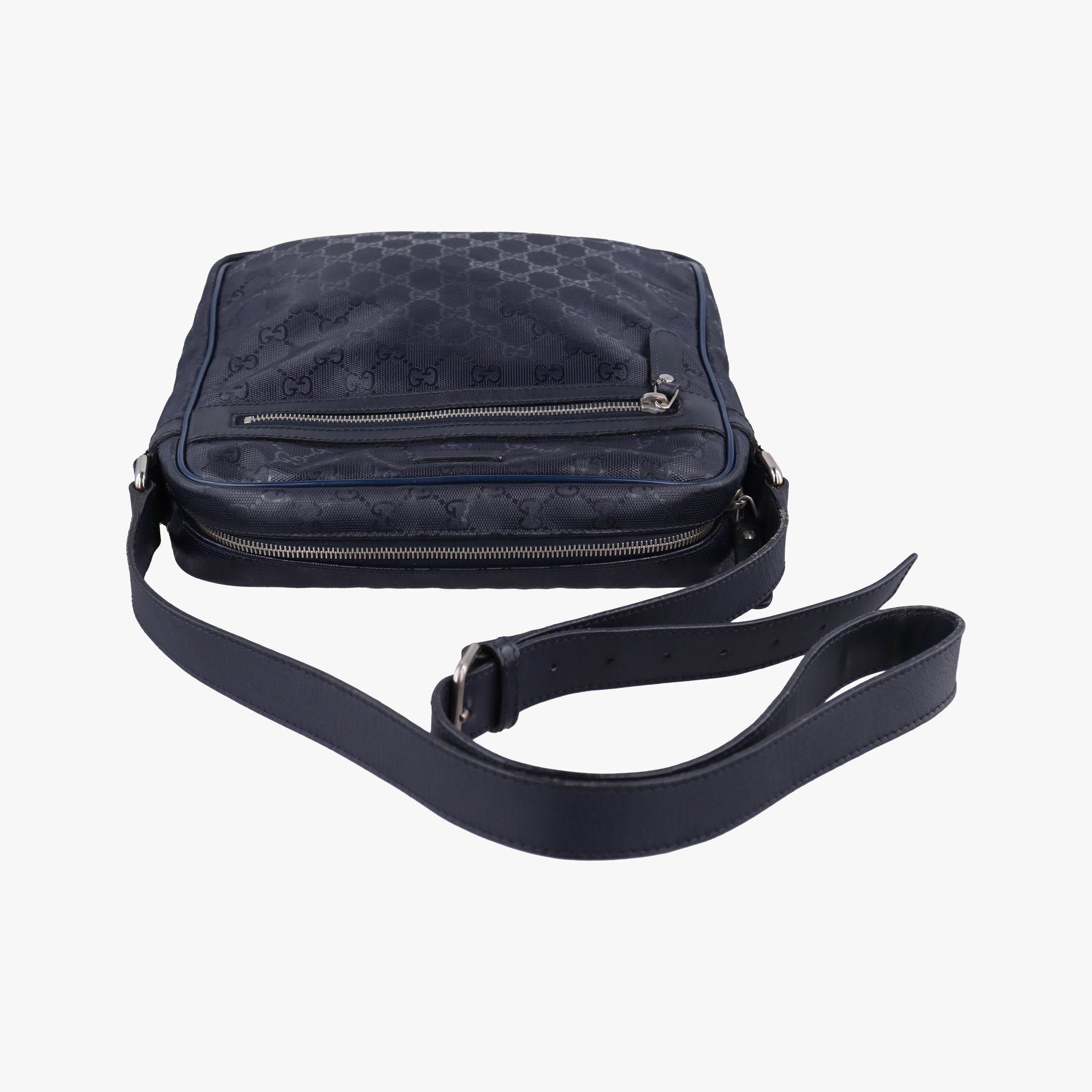 GG Imprime Messenger Navy PVC coated canvas 201448 I9747050GGインプリメ メッセンジャー ネイビー PVCコーティングキャンバス 201448 I9747050