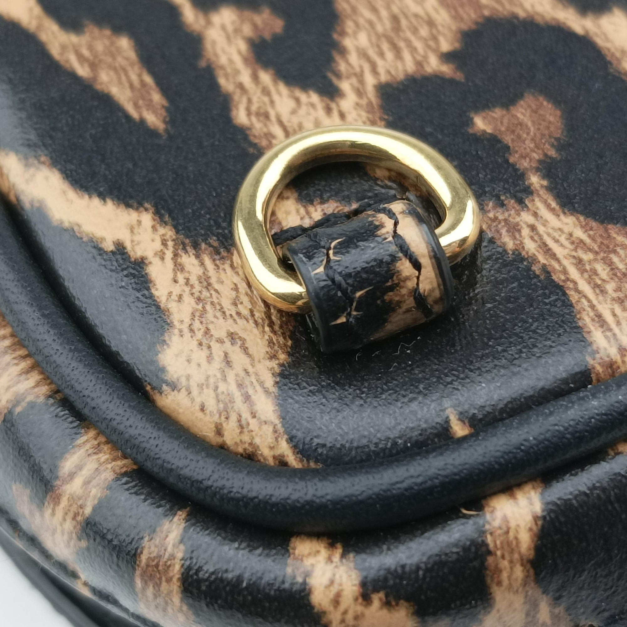 Baby Lou Leopard Print Heart Black×Leopard Leather 650170 BRS650170.1020ベイビールー ブラック×レオパード レザー 650170 BRS650170.1020
