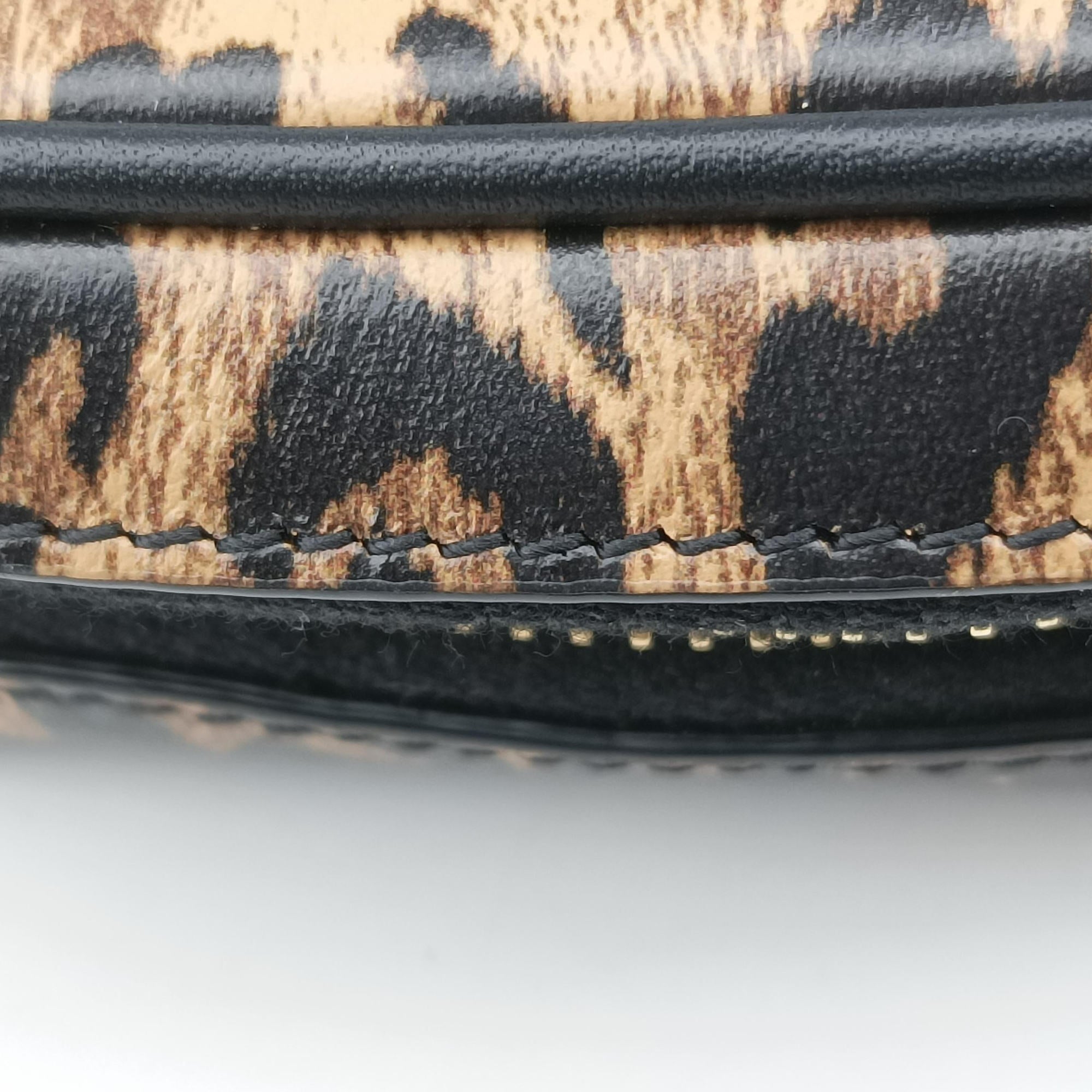 Baby Lou Leopard Print Heart Black×Leopard Leather 650170 BRS650170.1020ベイビールー ブラック×レオパード レザー 650170 BRS650170.1020