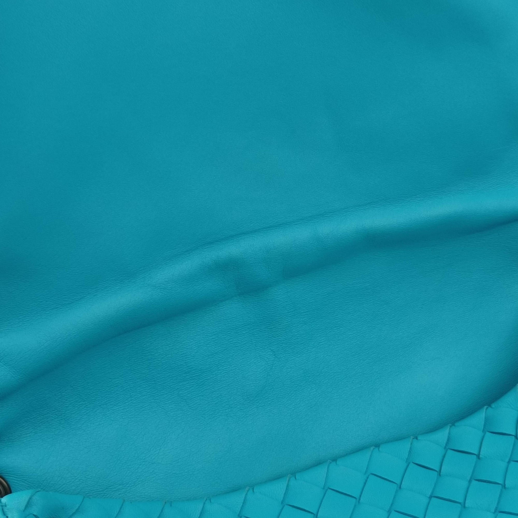 Intrecciato Blue lambskin B00496591Cイントレチャート ブルー ラムスキン B00496591C
