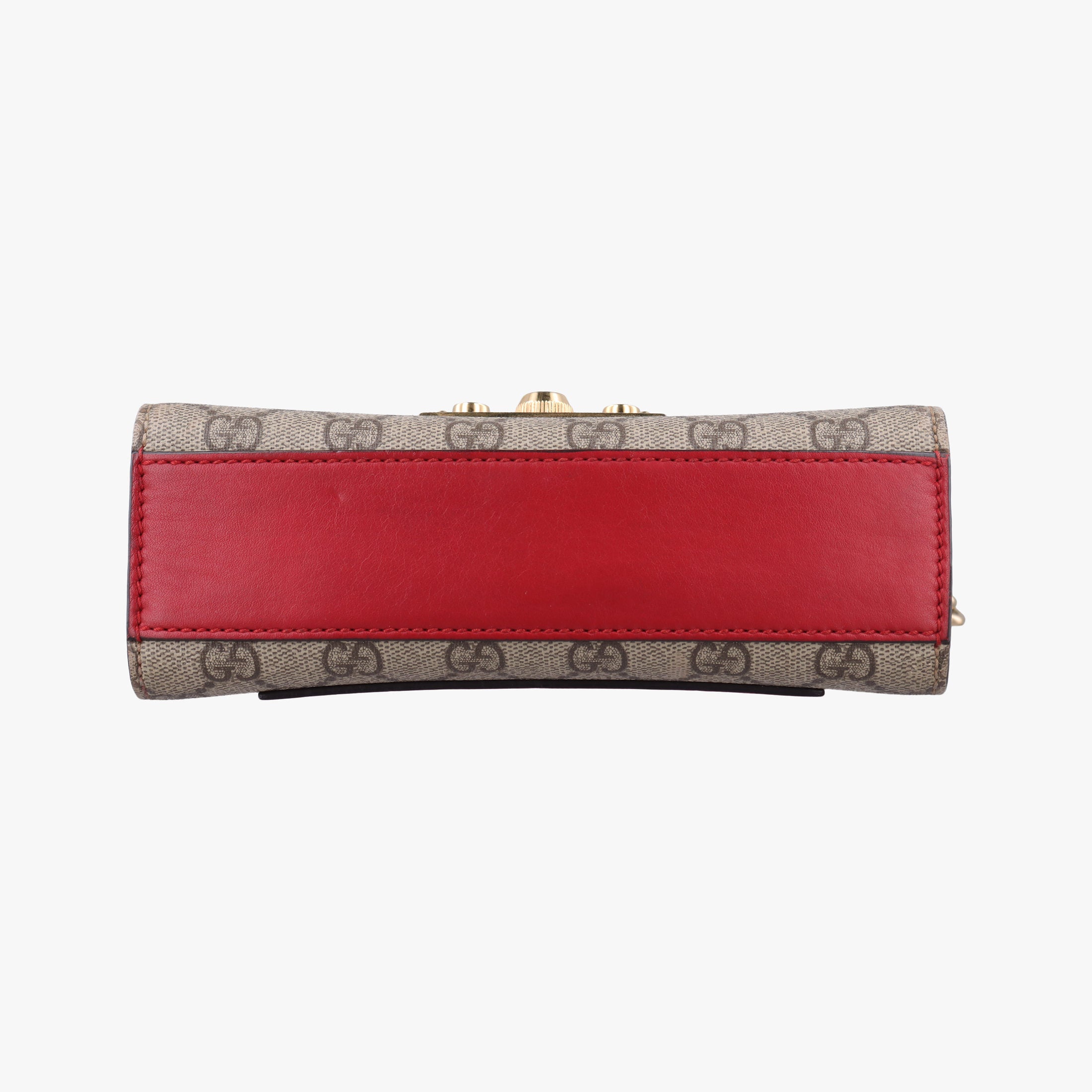Padlock beige×red×pink PVC coated canvas×Leather 409487 H018683326パドロック ベージュ×レッド×ピンク PVCコーティングキャンバス×レザー 409487 H018683326
