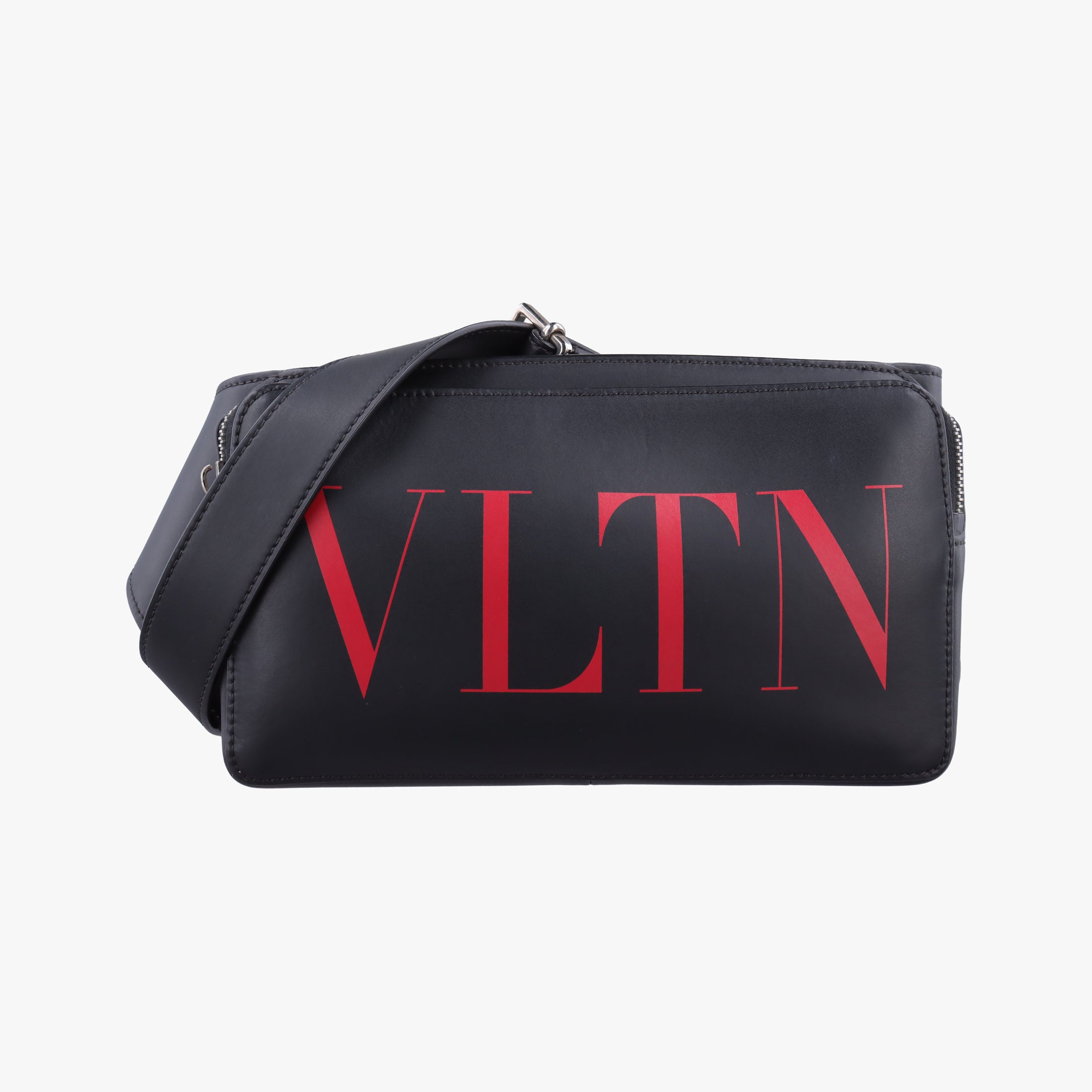VLTN Print Black Leather VLTN プリント ブラック レザー