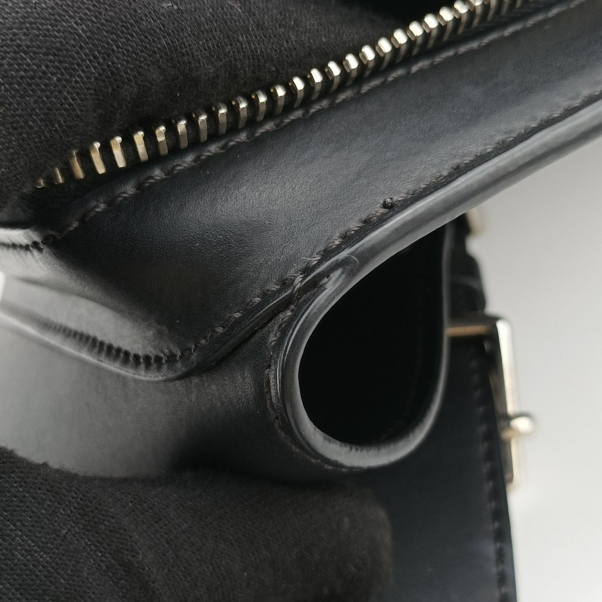 VLTN Print Black Leather VLTN プリント ブラック レザー