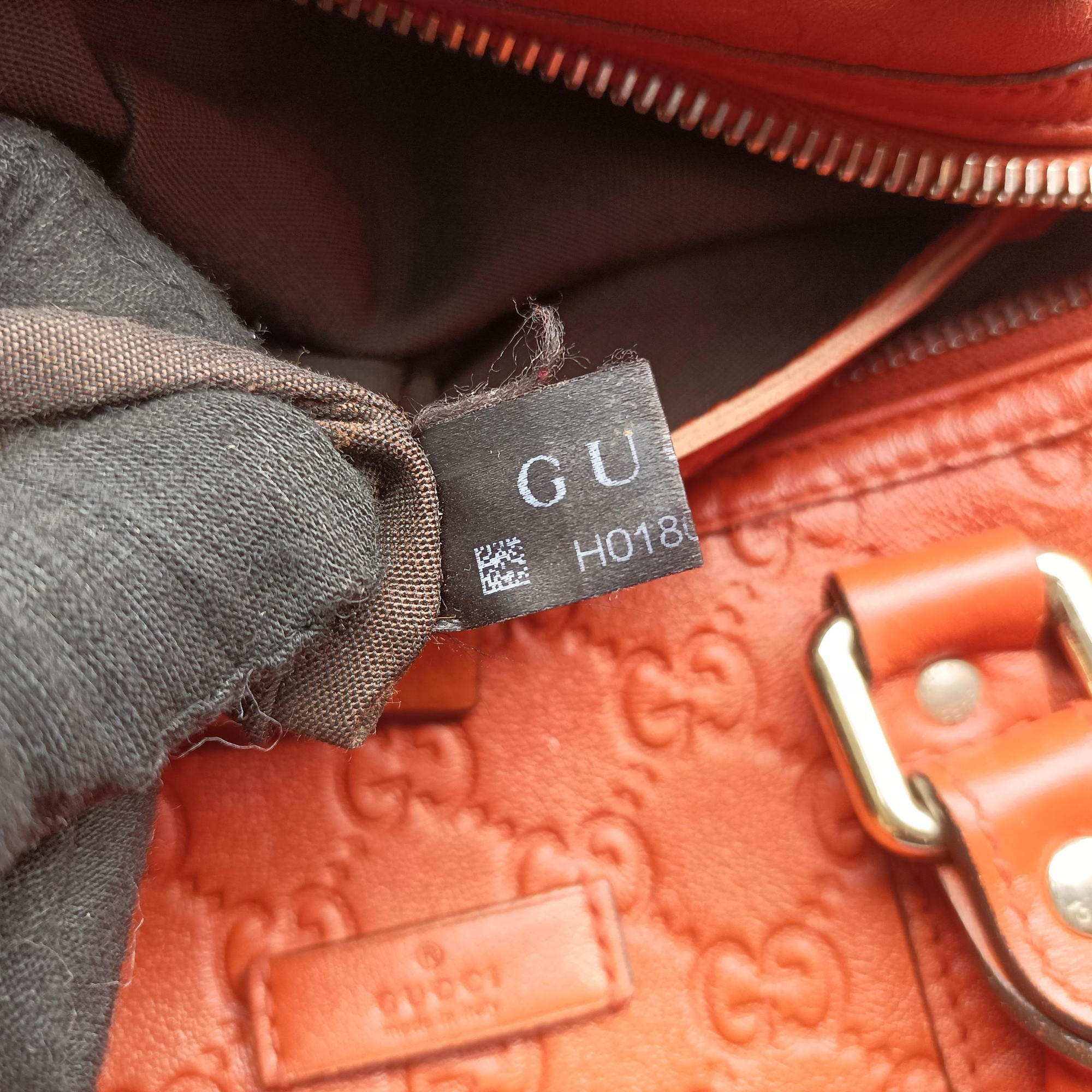 Joy Guccissima Orange Leather 265697 H018008137ジョイ グッチッシマ オレンジ レザー 265697 H018008137