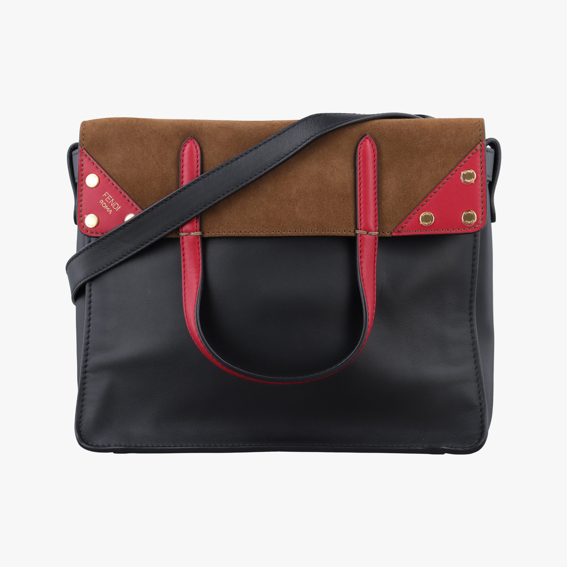 Flip black×red×brown Leather× Suede 8TB302 8TB302-A6CG-199-0189フリップ ブラック×レッド×ブラウン レザー×スエード 8TB302 8TB302-A6CG-199-0189