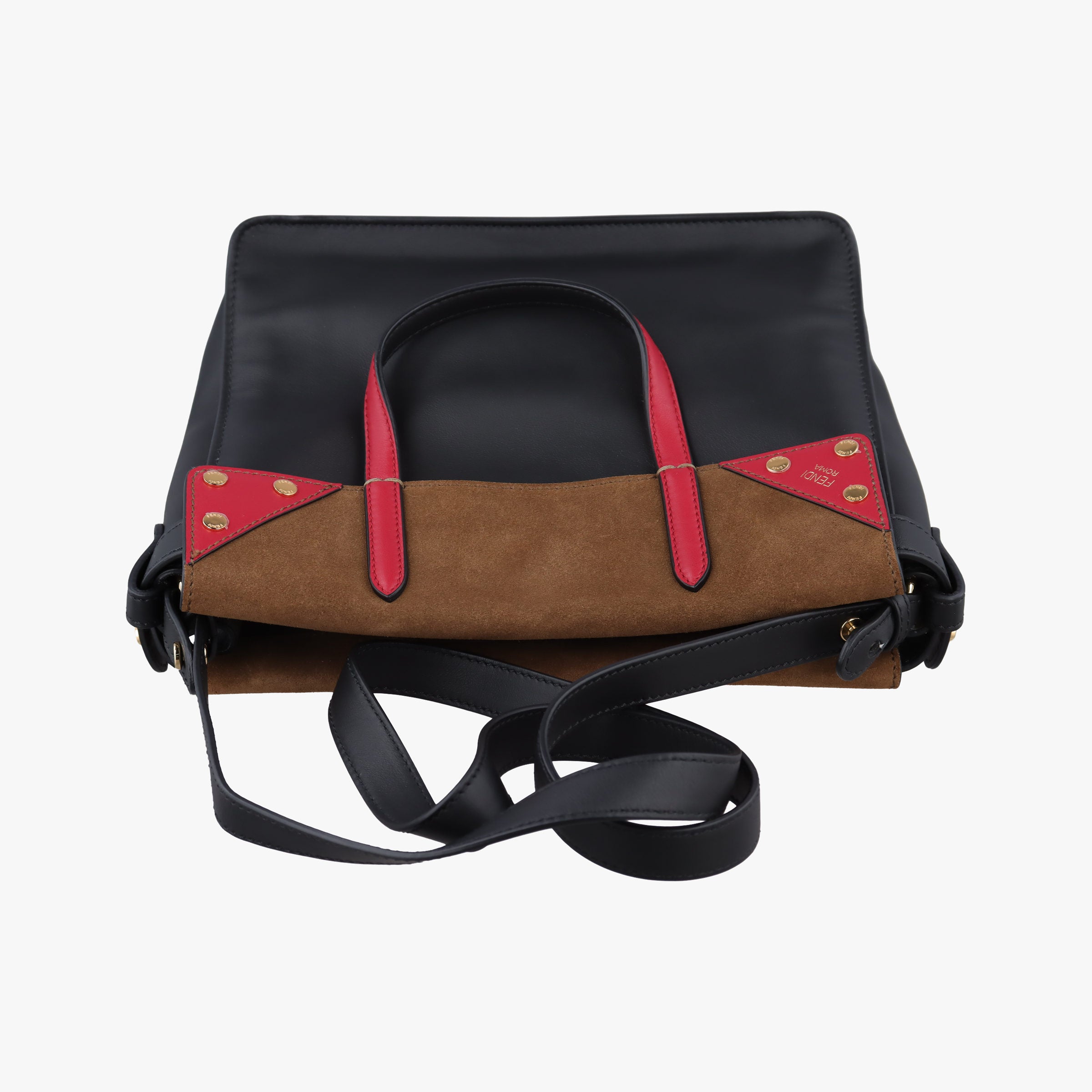 Flip black×red×brown Leather× Suede 8TB302 8TB302-A6CG-199-0189フリップ ブラック×レッド×ブラウン レザー×スエード 8TB302 8TB302-A6CG-199-0189