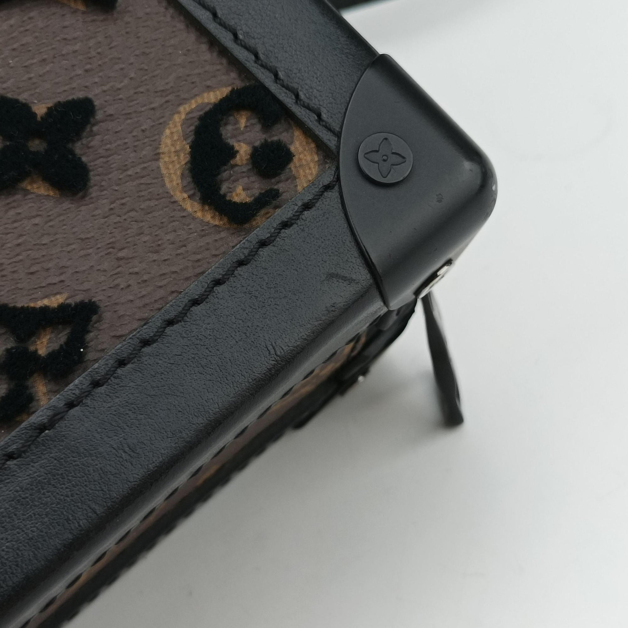 Vertical Soft Trunk brown×Noir Monogram Toughtage M45044 FL4139 IC Chipヴァーティカル ソフトトランク モノグラム/ブラウン×ノワール モノグラムタフタージュ M45044 FL4139 ICチップ